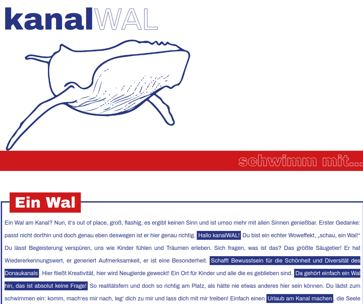 Homepage des Kanalwals