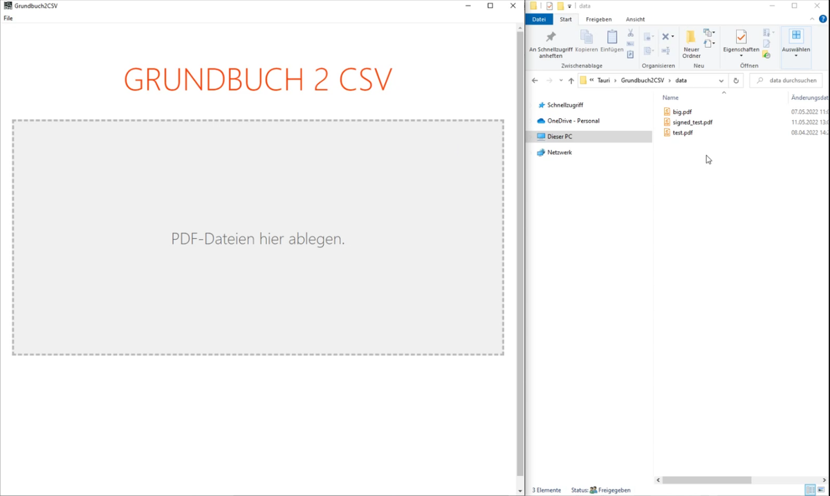 Ein Screenshot von Grundbuch2CSV