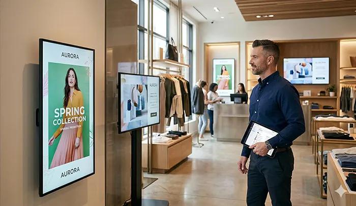 Automatisation de l’affichage dynamique pour les enseignes et points de vente