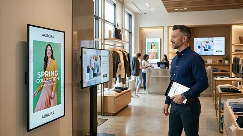 Automatisation de l’affichage dynamique pour les enseignes et points de vente