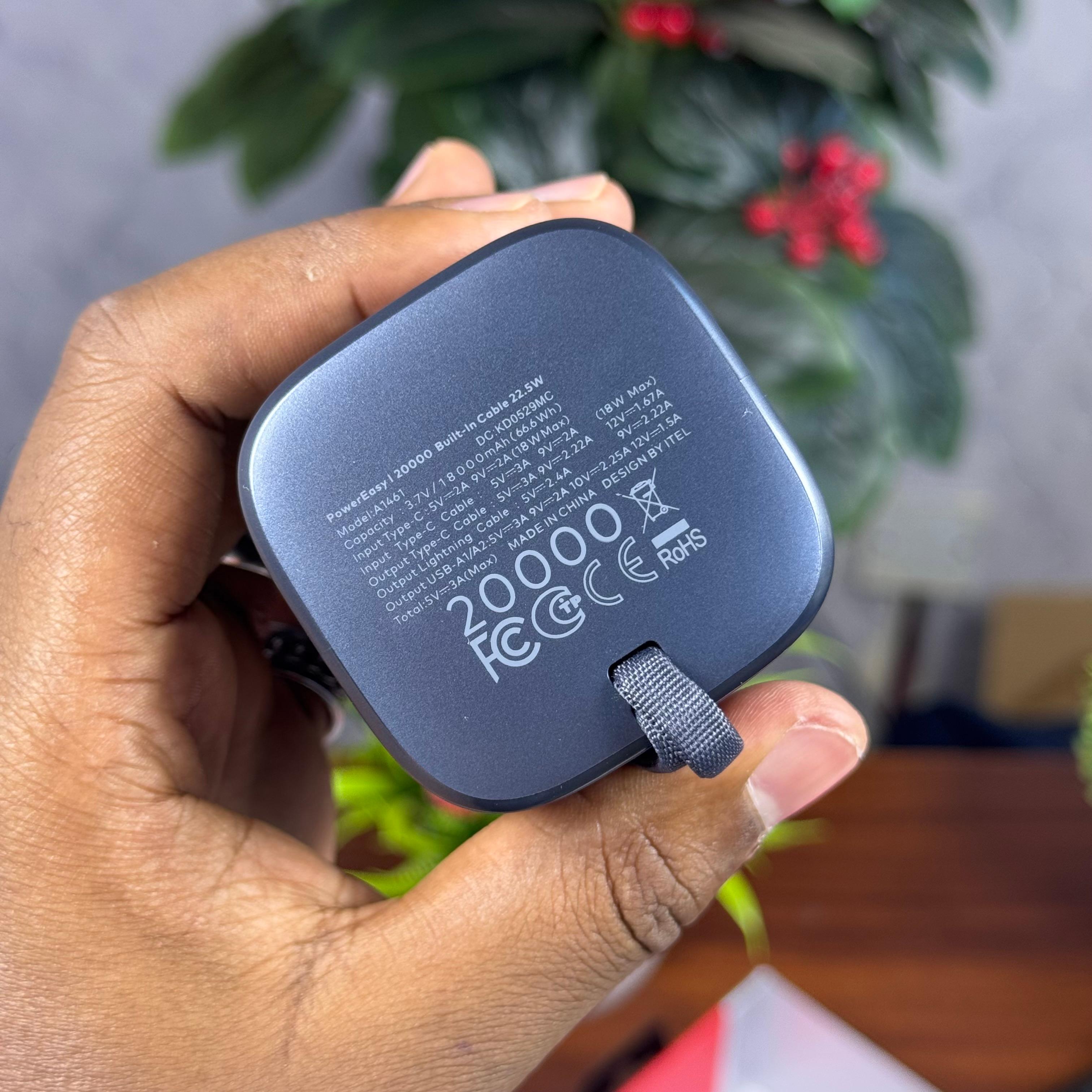 Itel PowerEasy I 20000mAh Portable Fast Charging Powerbank image 5