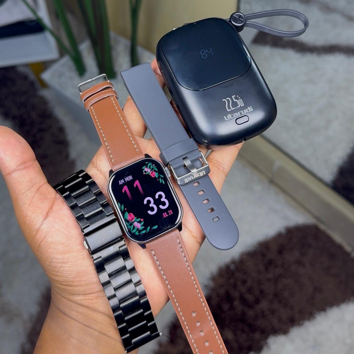 Smartwatch + Powerbank (Utarudi Gs77 + Utarudi 10000mAh Portable)