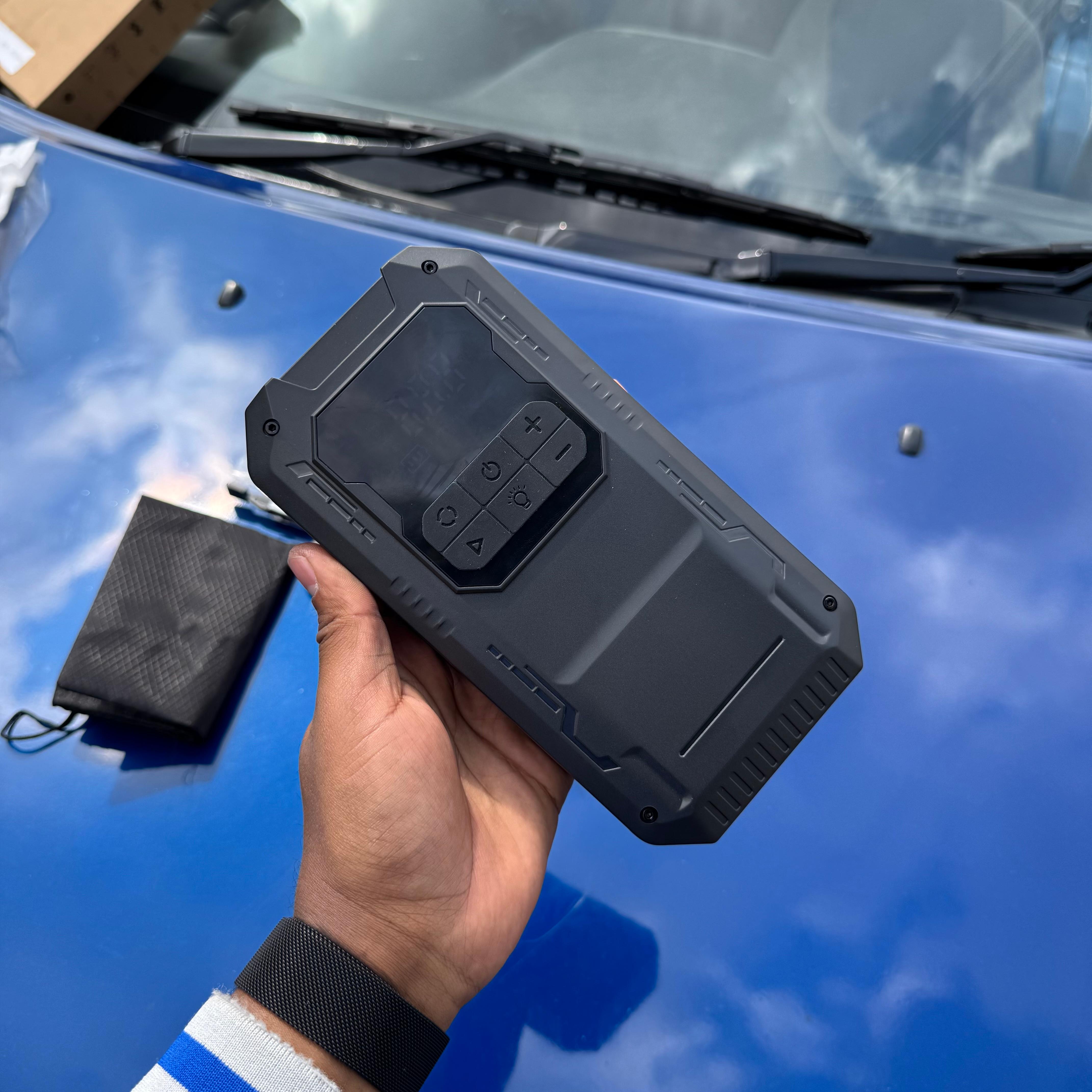 Tire Inflator Portable Air Compressor  & Car Jump Starter With Powerbank and Led Light image 3