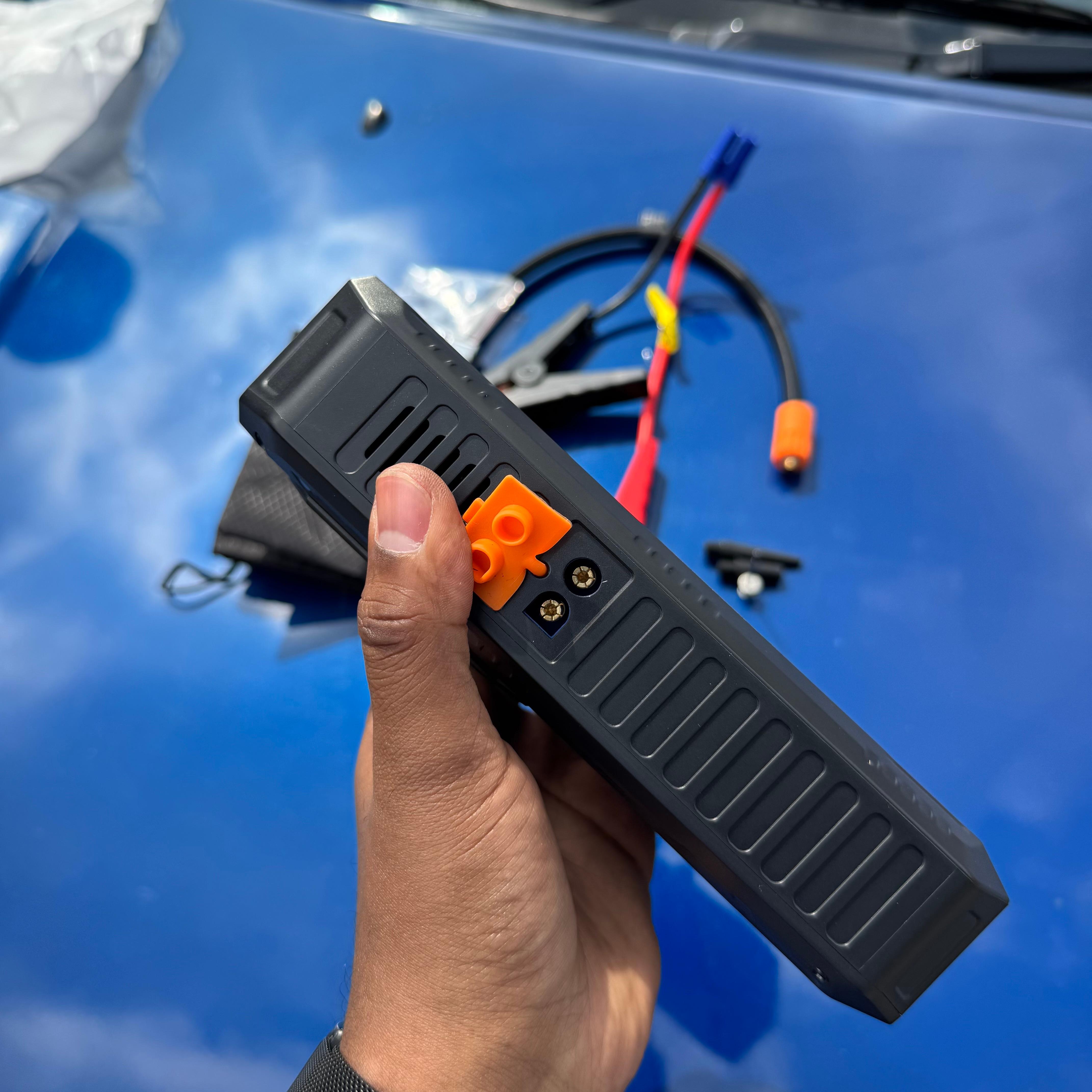 Tire Inflator Portable Air Compressor  & Car Jump Starter With Powerbank and Led Light image 4