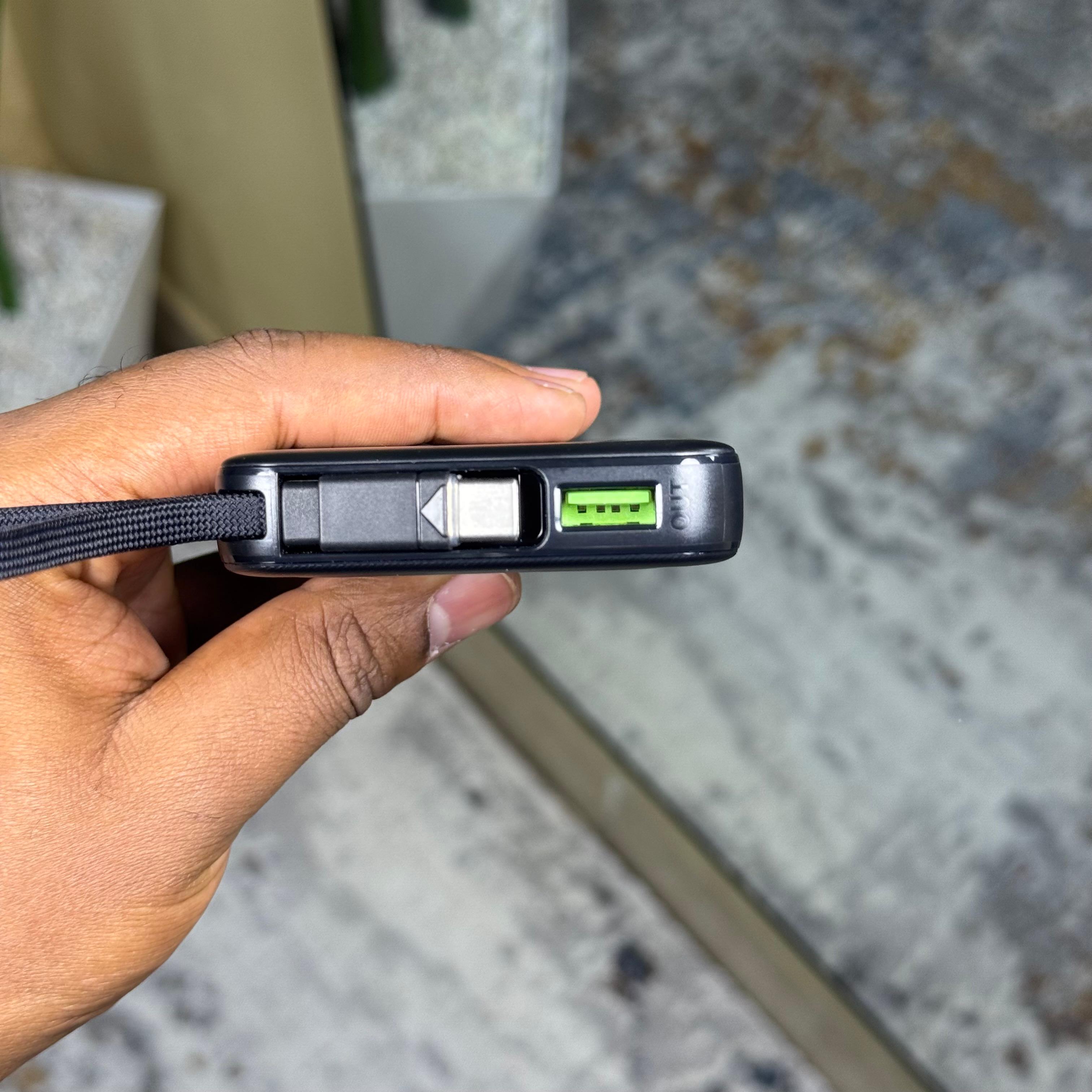 Infinix Xpower 10 Pro 10000mAh 22.5 Portable Powerbank with attached braided cable image 4