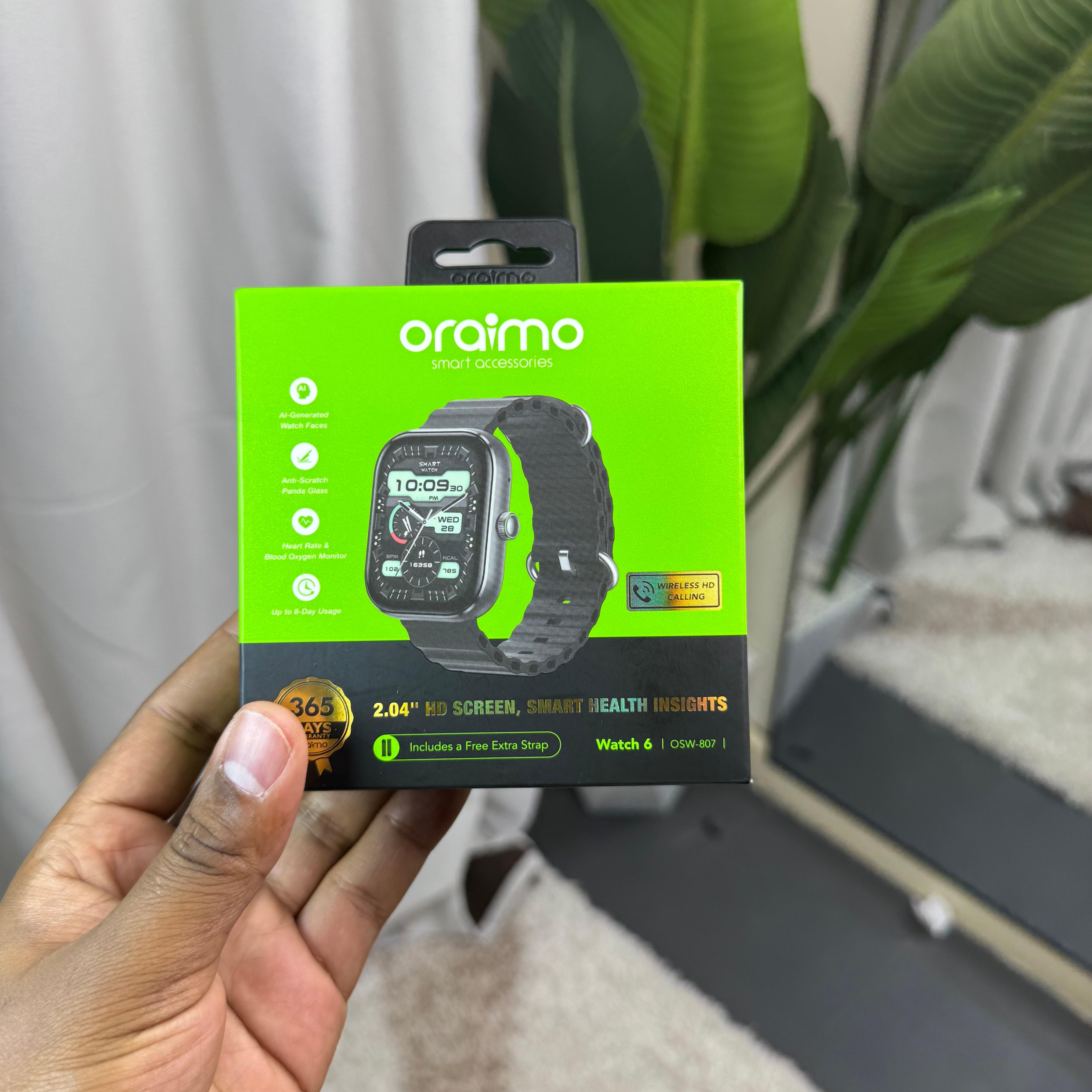 Oraimo Watch 6 OSW-80 2.04 Square Anti-Scratch Display