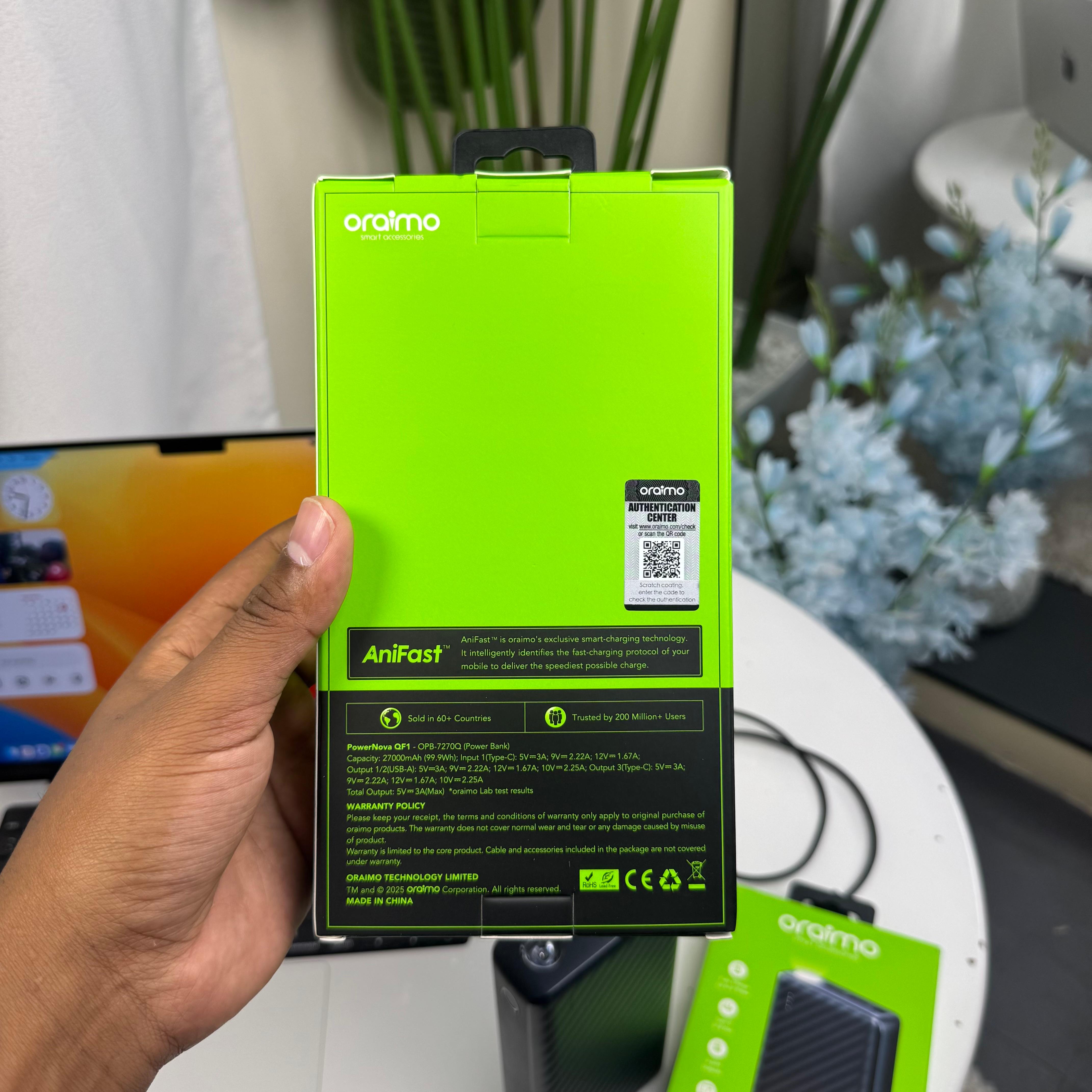 Oraimo PowerNova QF1 27000mAh 22.5W Fast Charging Powerbank image 5