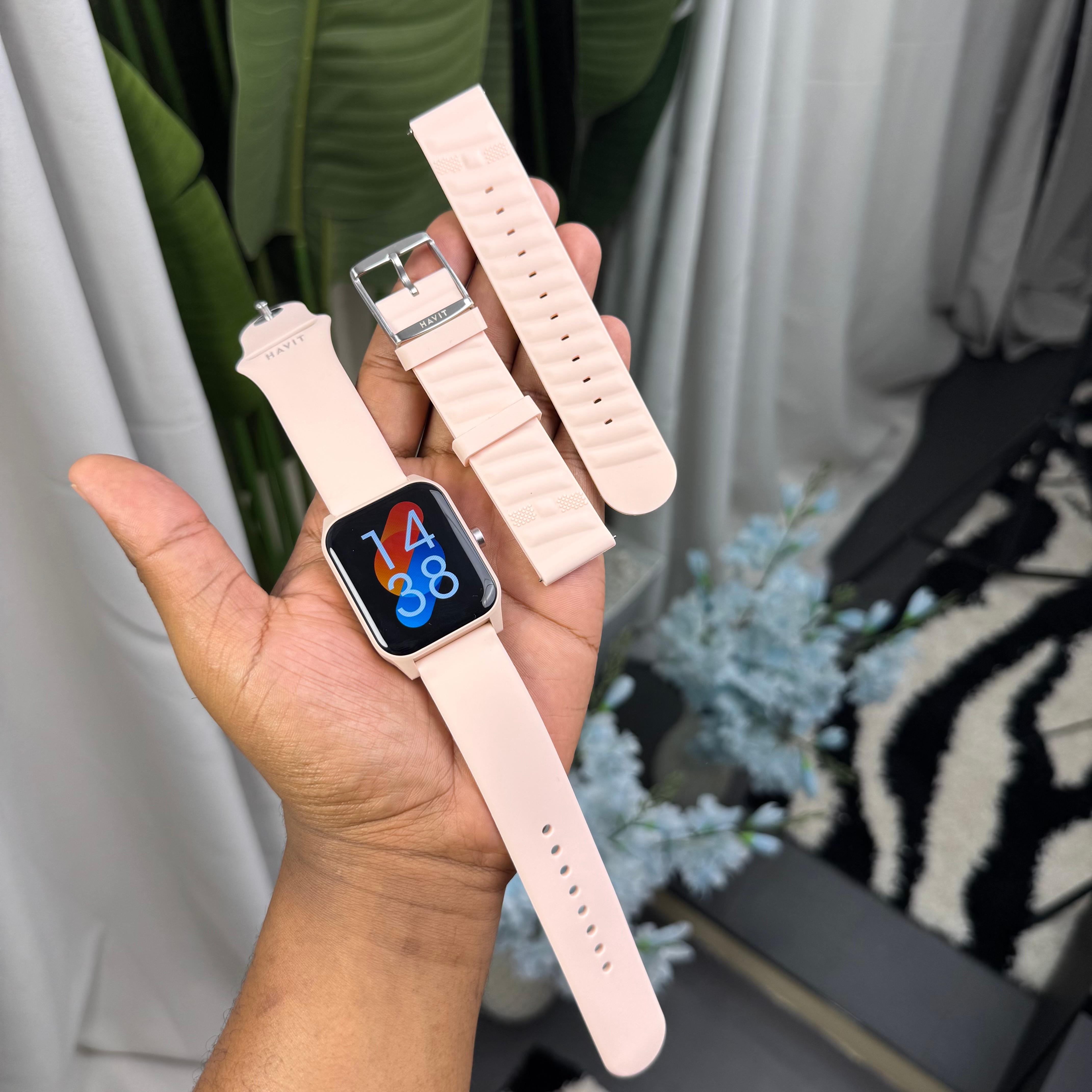 Havit M9052 Small Cute Ladies Smartwatch Pink image 2