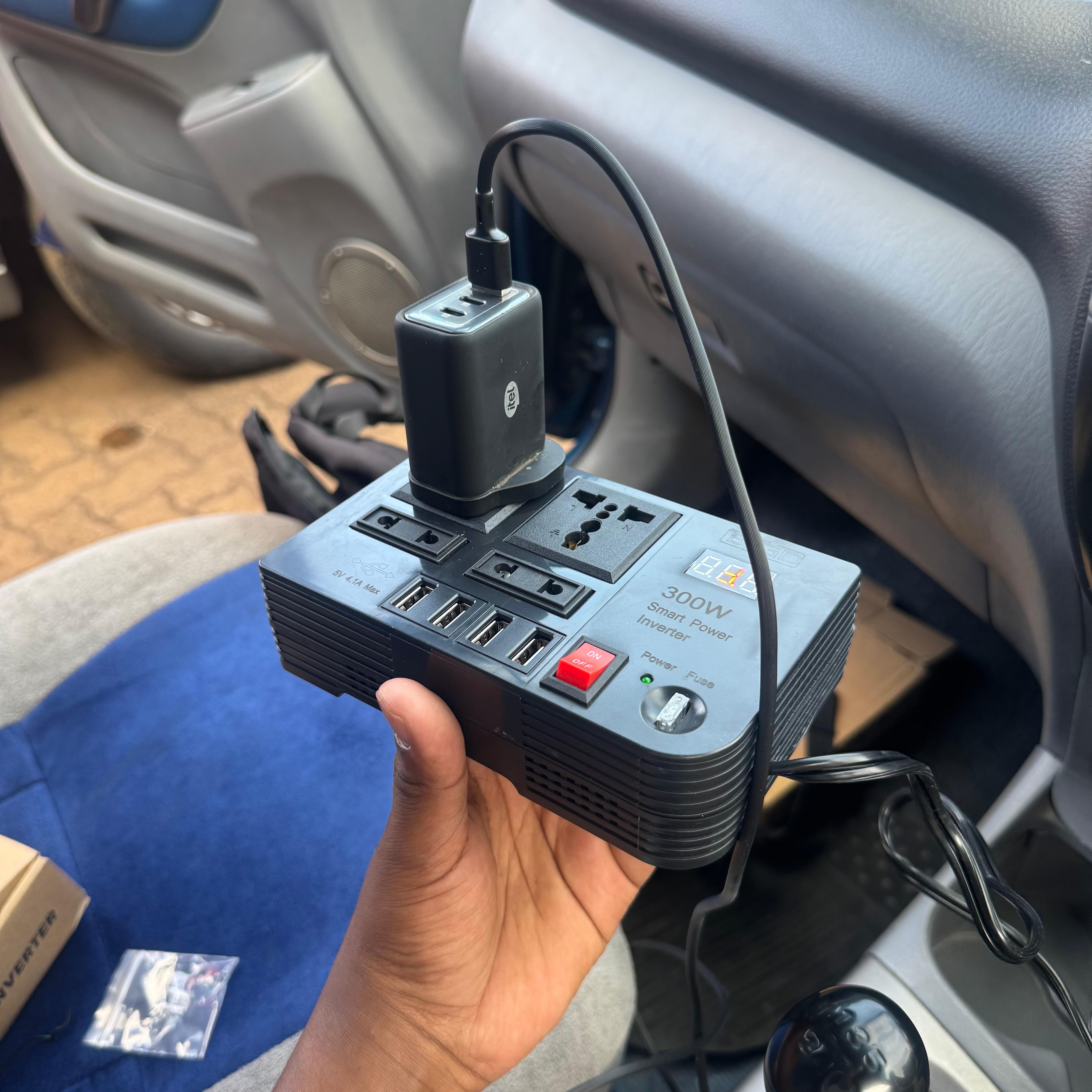 300W Car Power Inverter with AC Outlets & USB Ports image 5