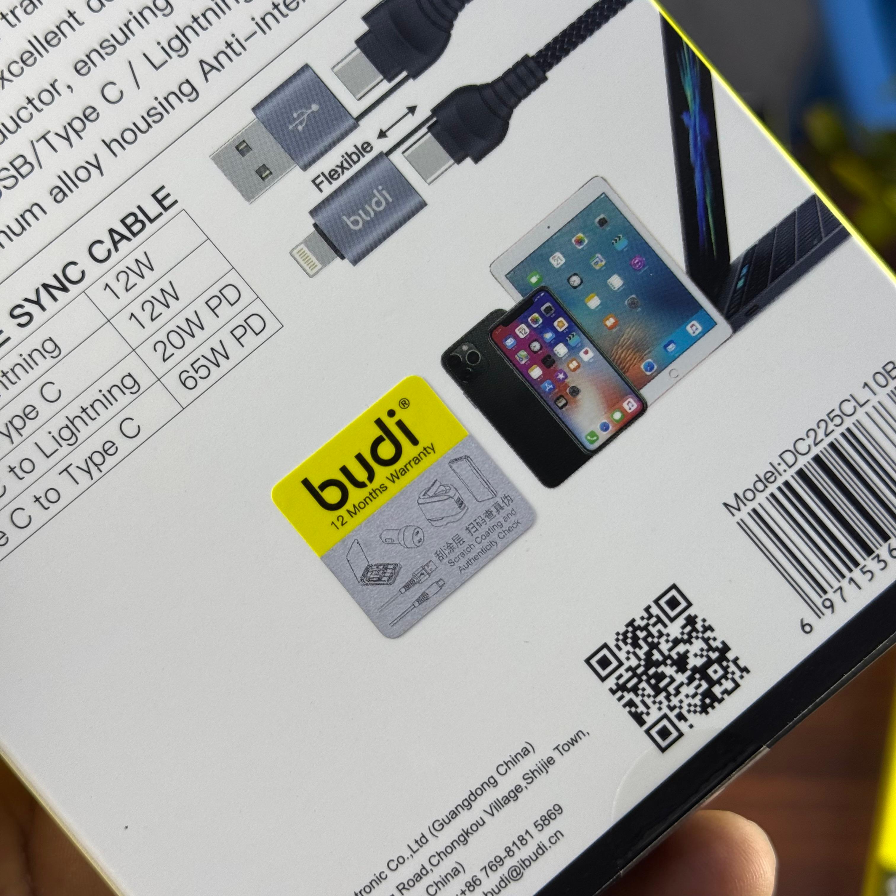 Budi 4 in 1 Fast Charging Multifunctional Cable image 8