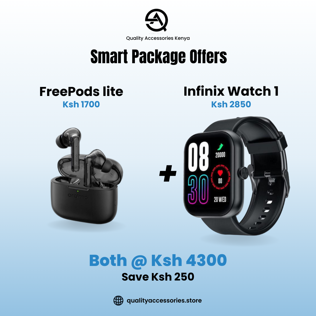 Infinix Watch 1 + Oraimo Freepods Lite Offer