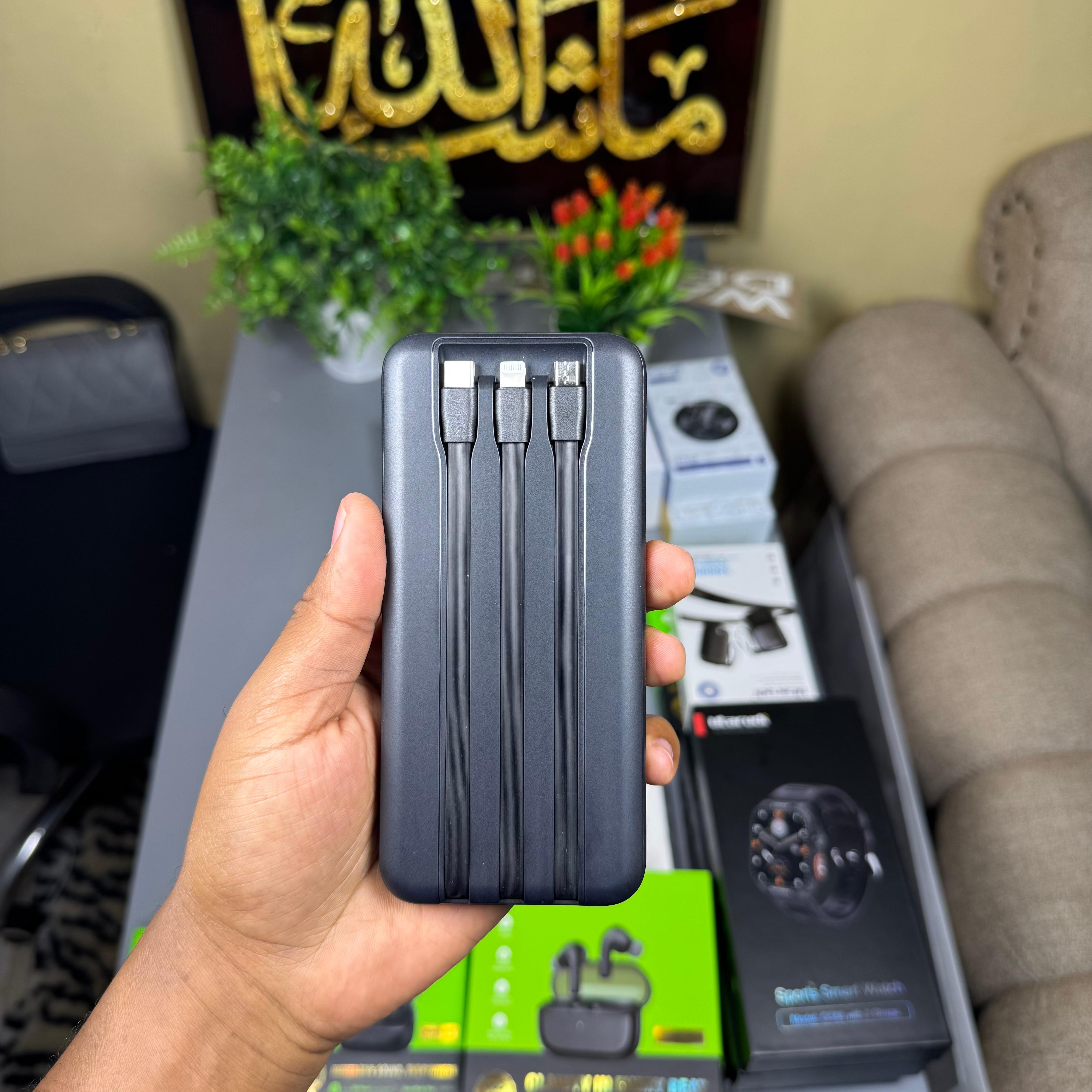 Oraimo Slice Link 10000mAh 12W Powerbank with Charging cables image 3