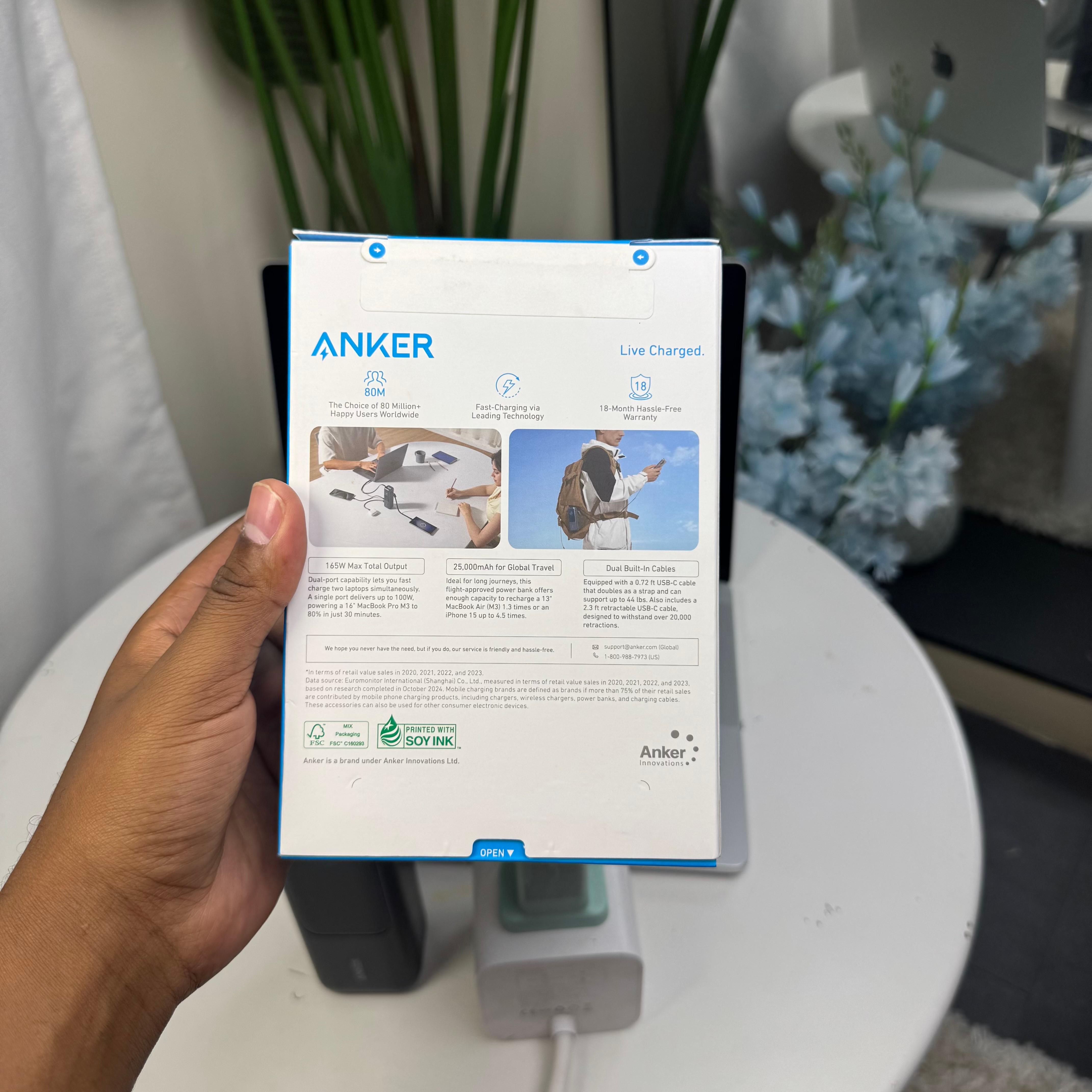 Anker Laptop Power Bank (25K, 165W, Built-In and Retractable Cables) image 9