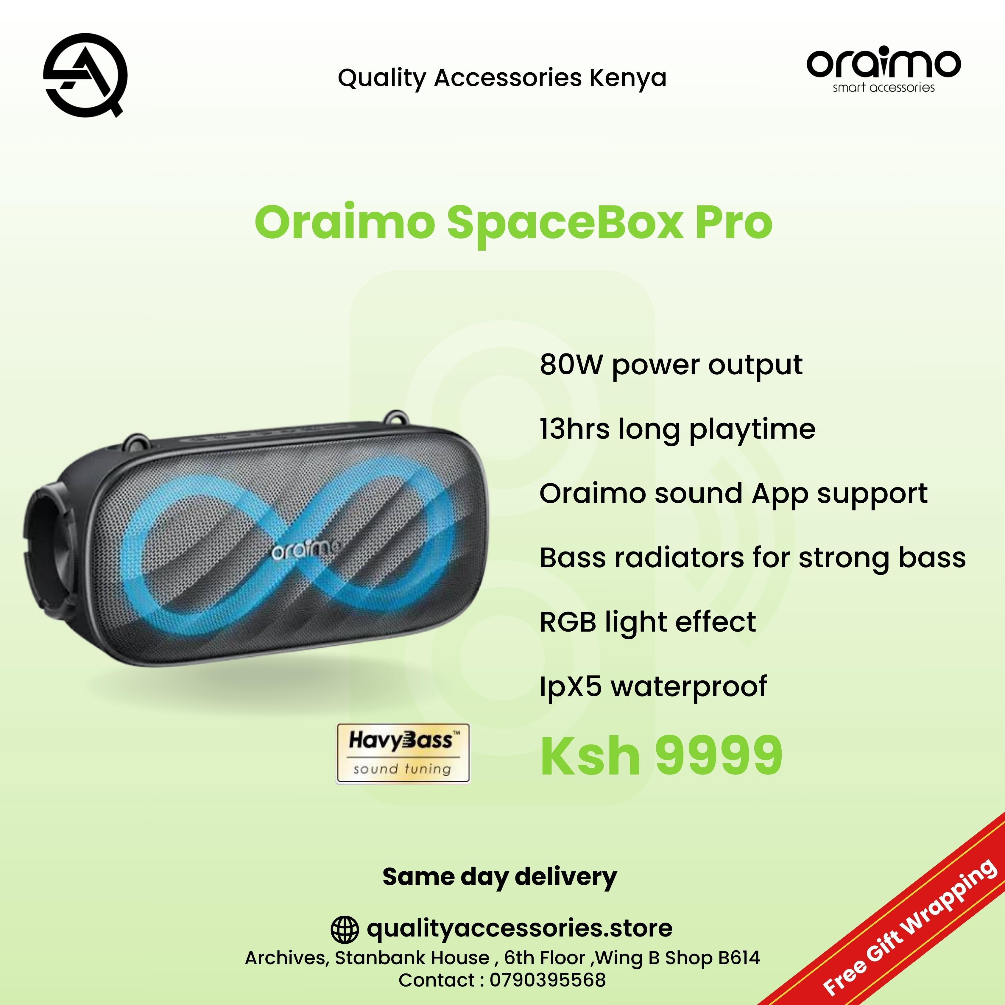 Oraimo SpaceBox Pro 80W Bluetooth Speaker image 6