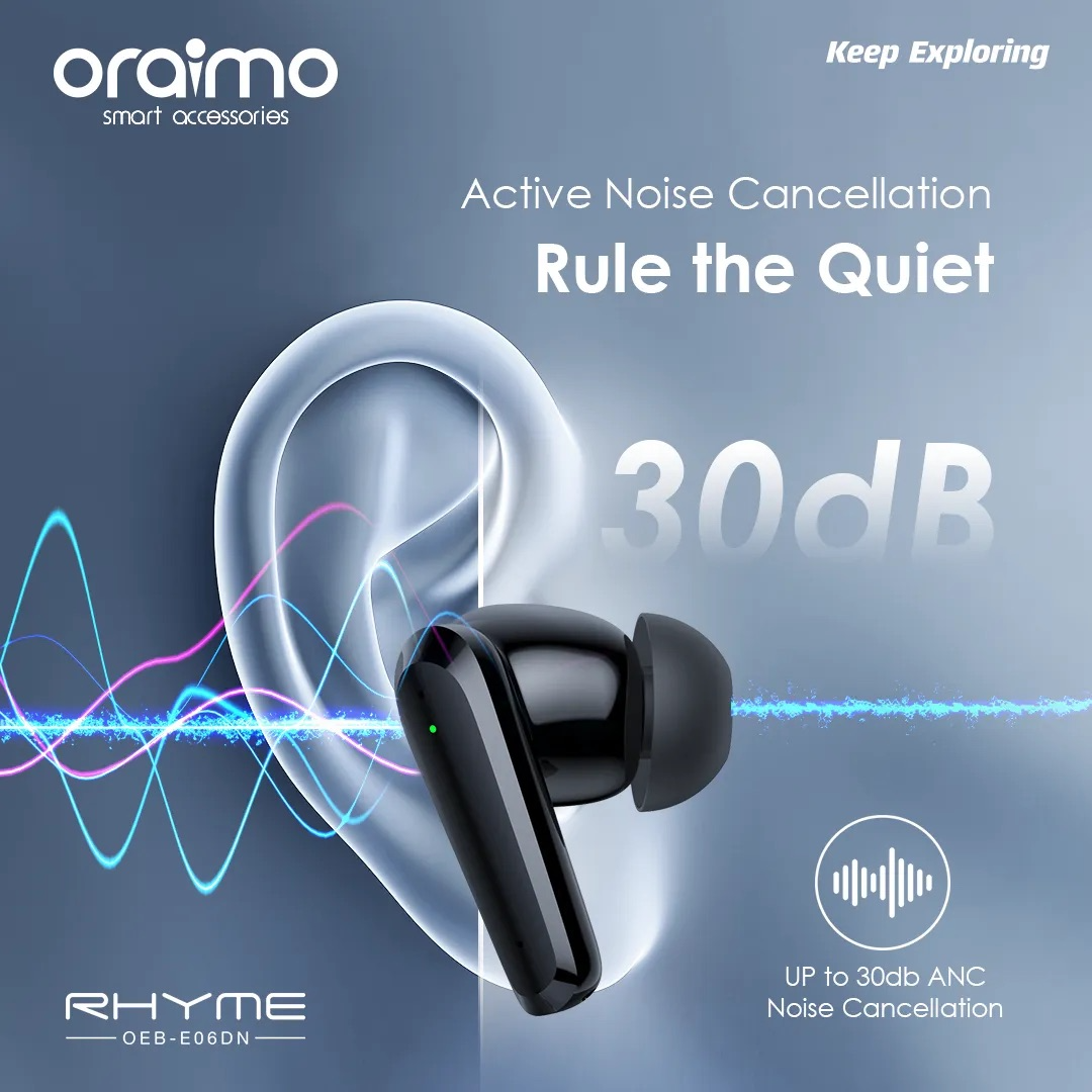 Oraimo Rhyme ANC True Wireless Earbuds image 2