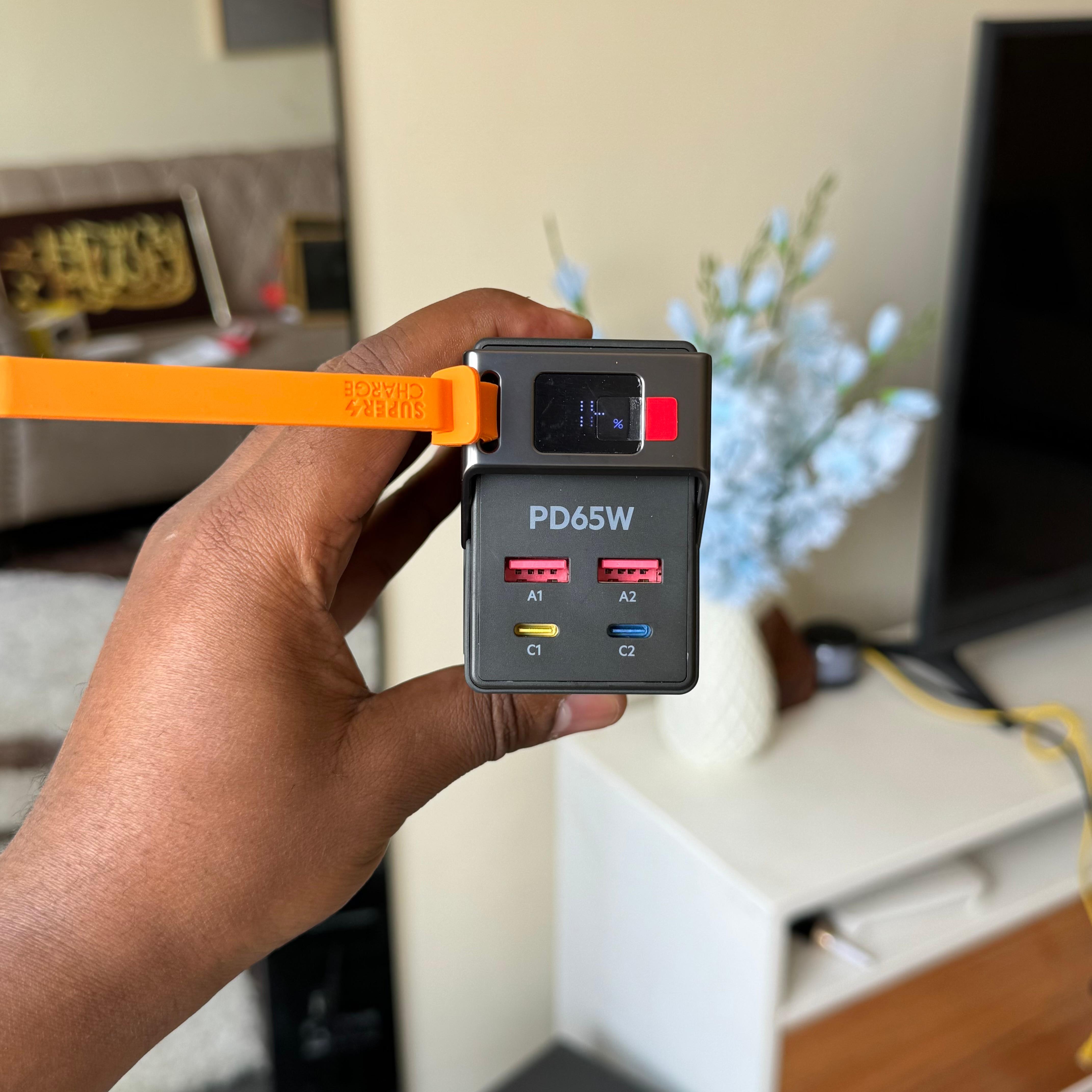 Budi 30000mAh Laptop Charging Powerbank, 65W Dual Pd + Dual Qc 3.0 image 2