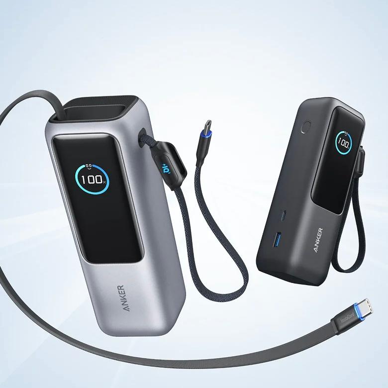 Anker Laptop Power Bank (25K, 165W, Built-In and Retractable Cables) image 7