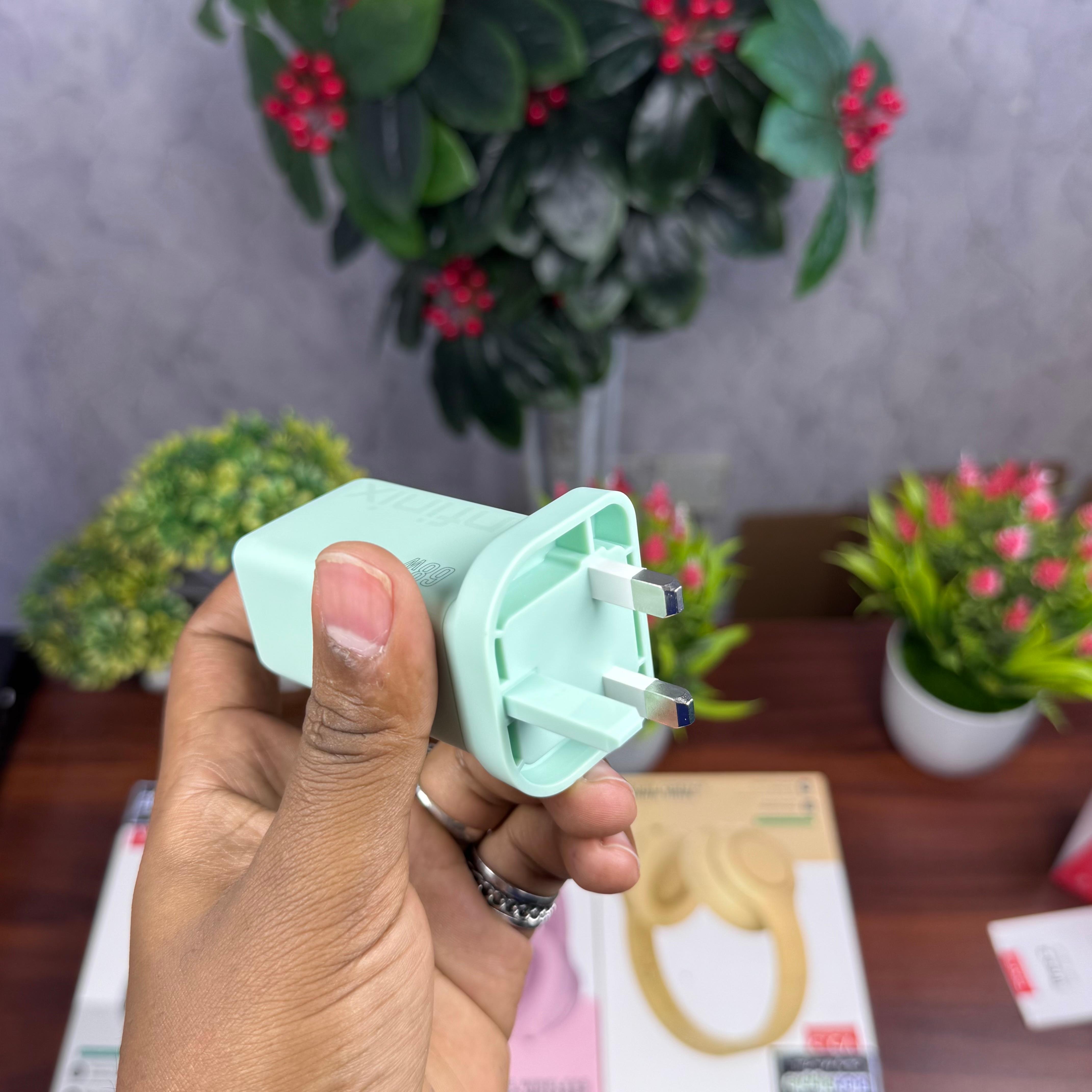 Infinix 68W GaN Fast Charger for Apple, Samsung, laptop image 4