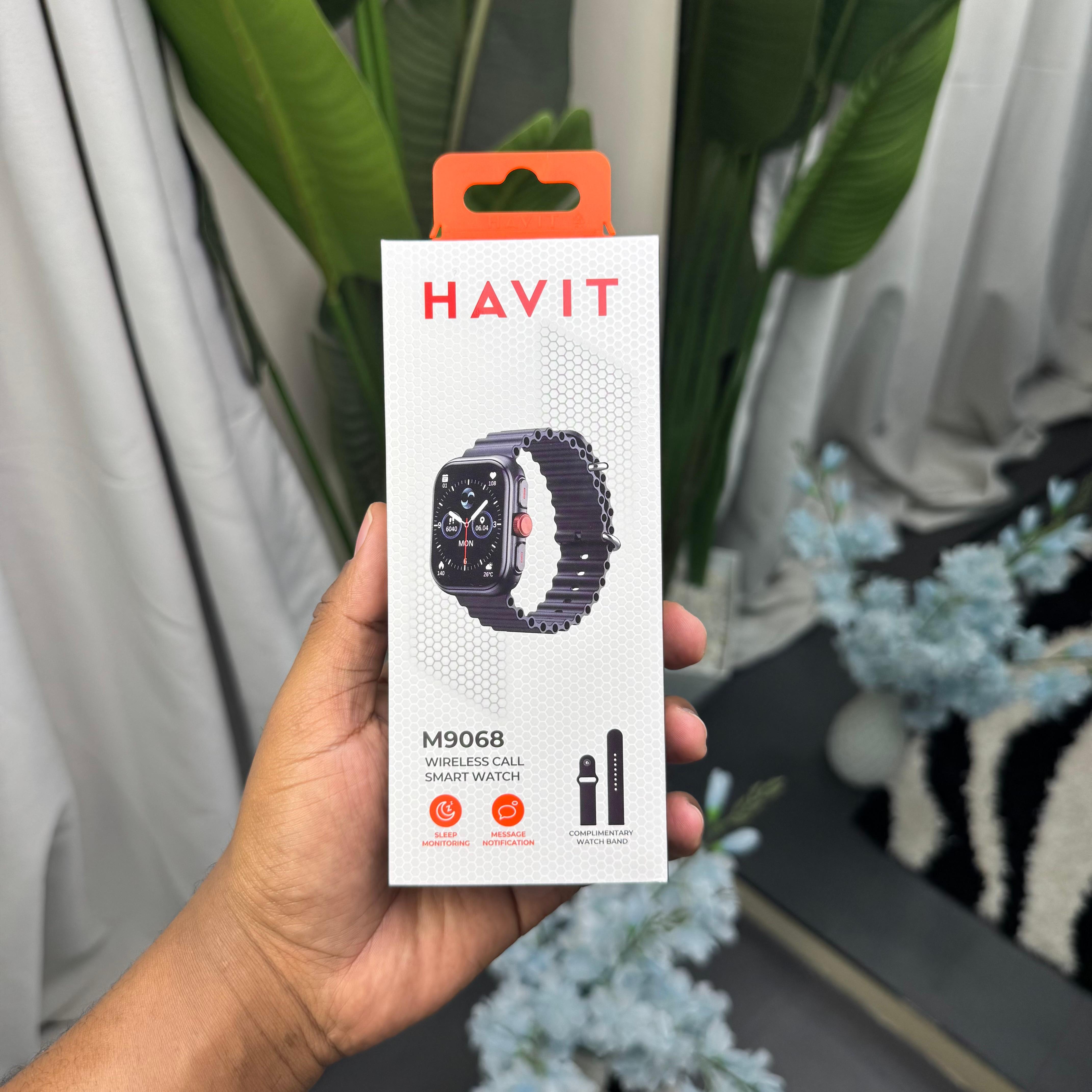 Havit M9068 Classic Men’s Hd Amoled Display Smartwatch