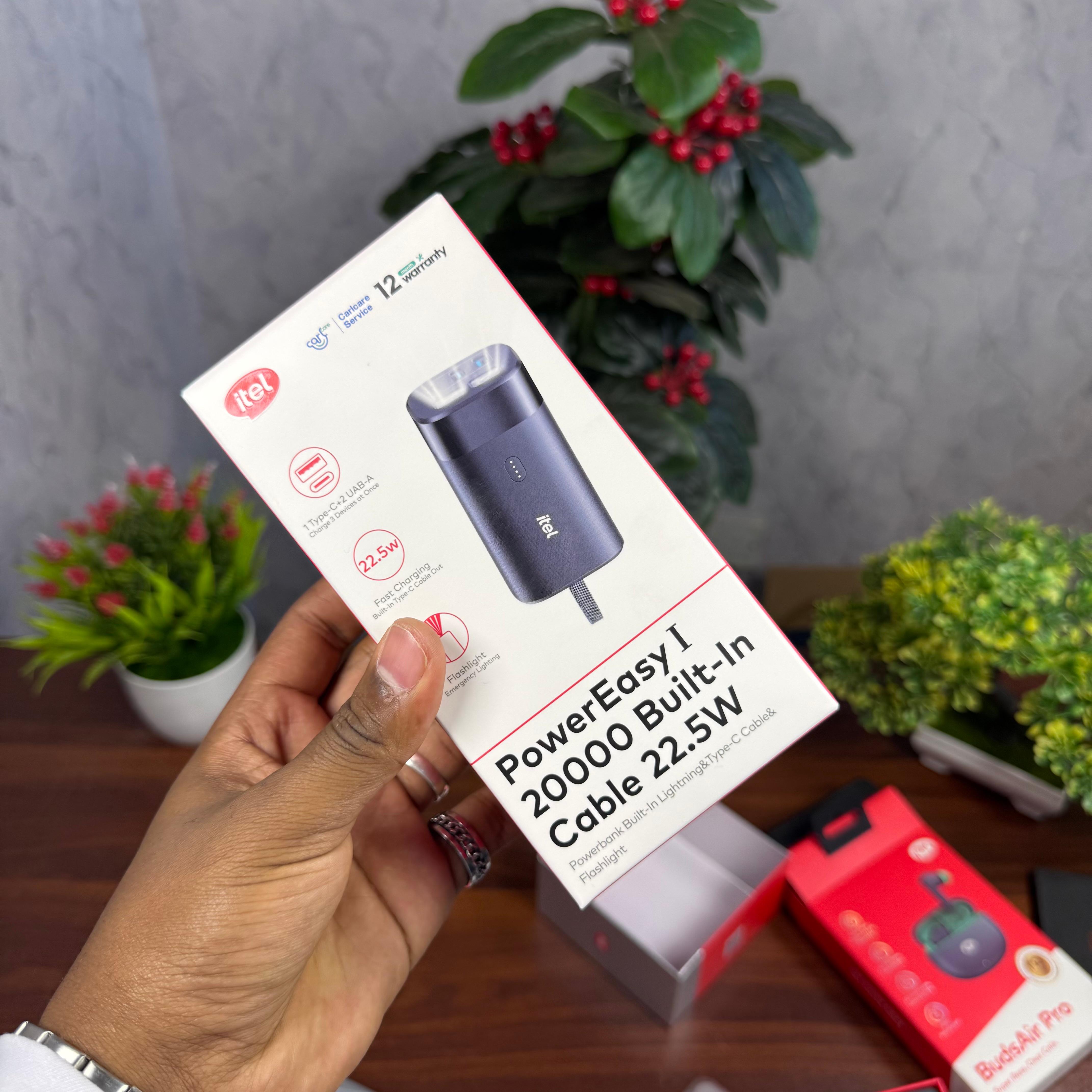 Itel PowerEasy I 20000mAh Portable Fast Charging Powerbank image 2