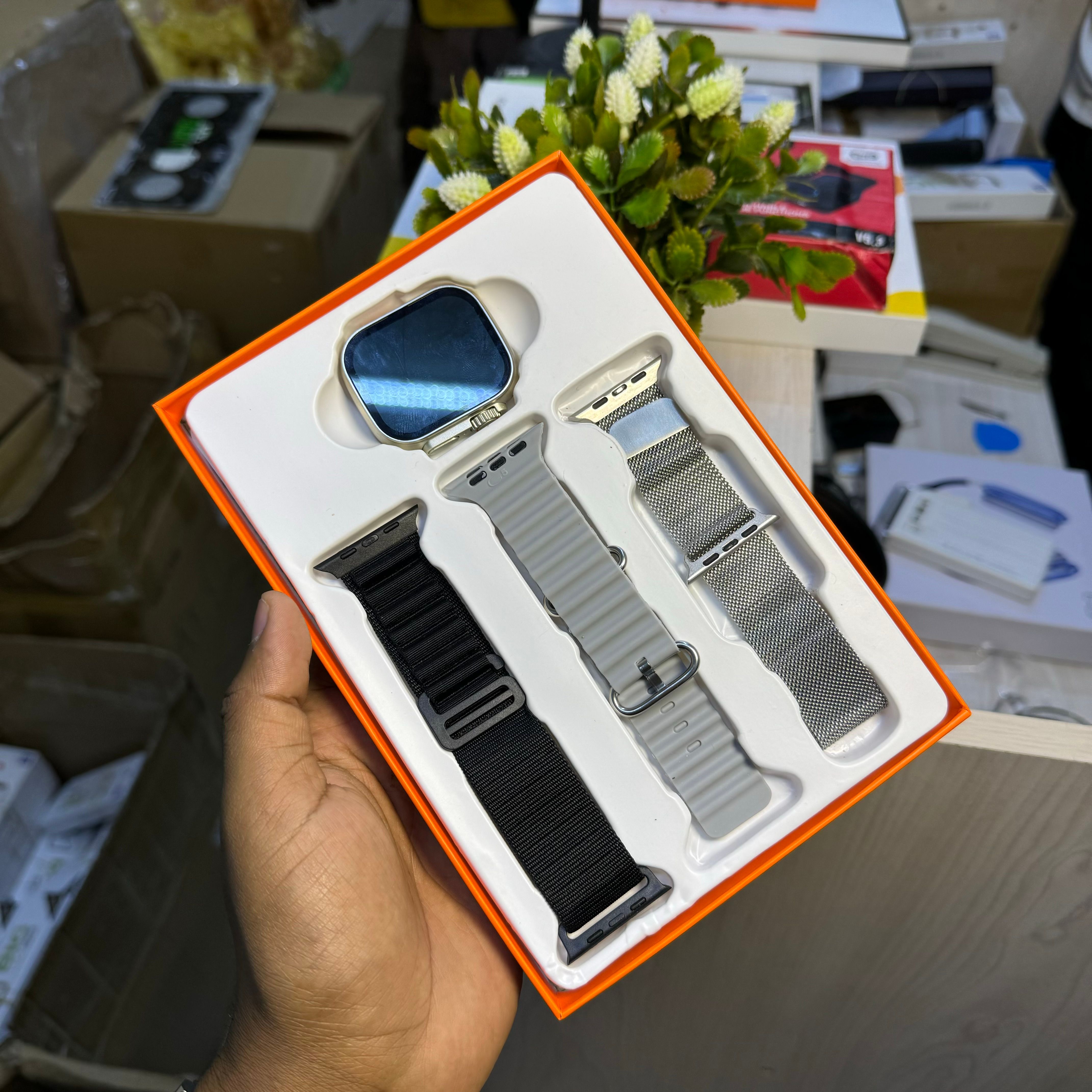 S9 3 straps Smartwatch