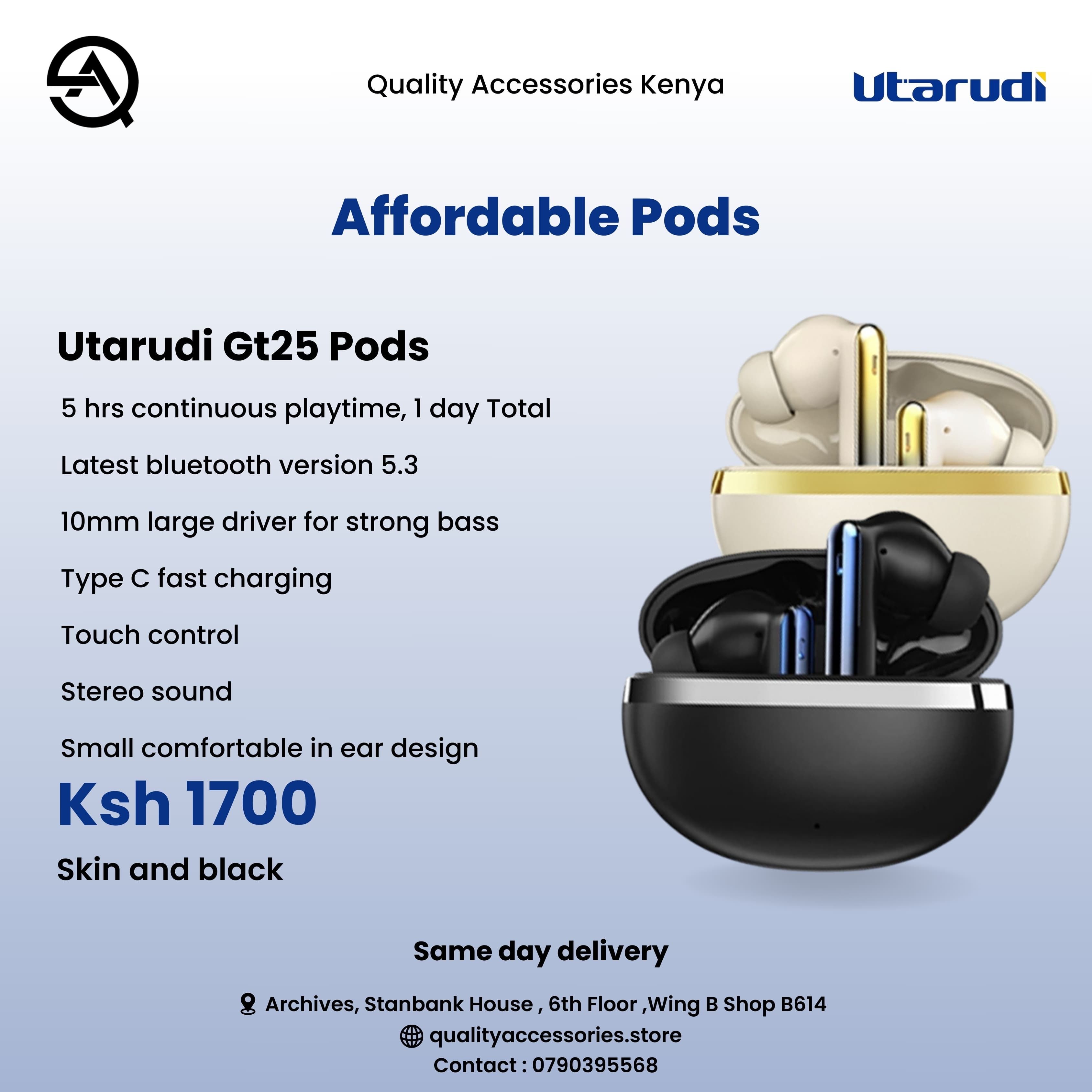 Utarudi Gt25 Pods