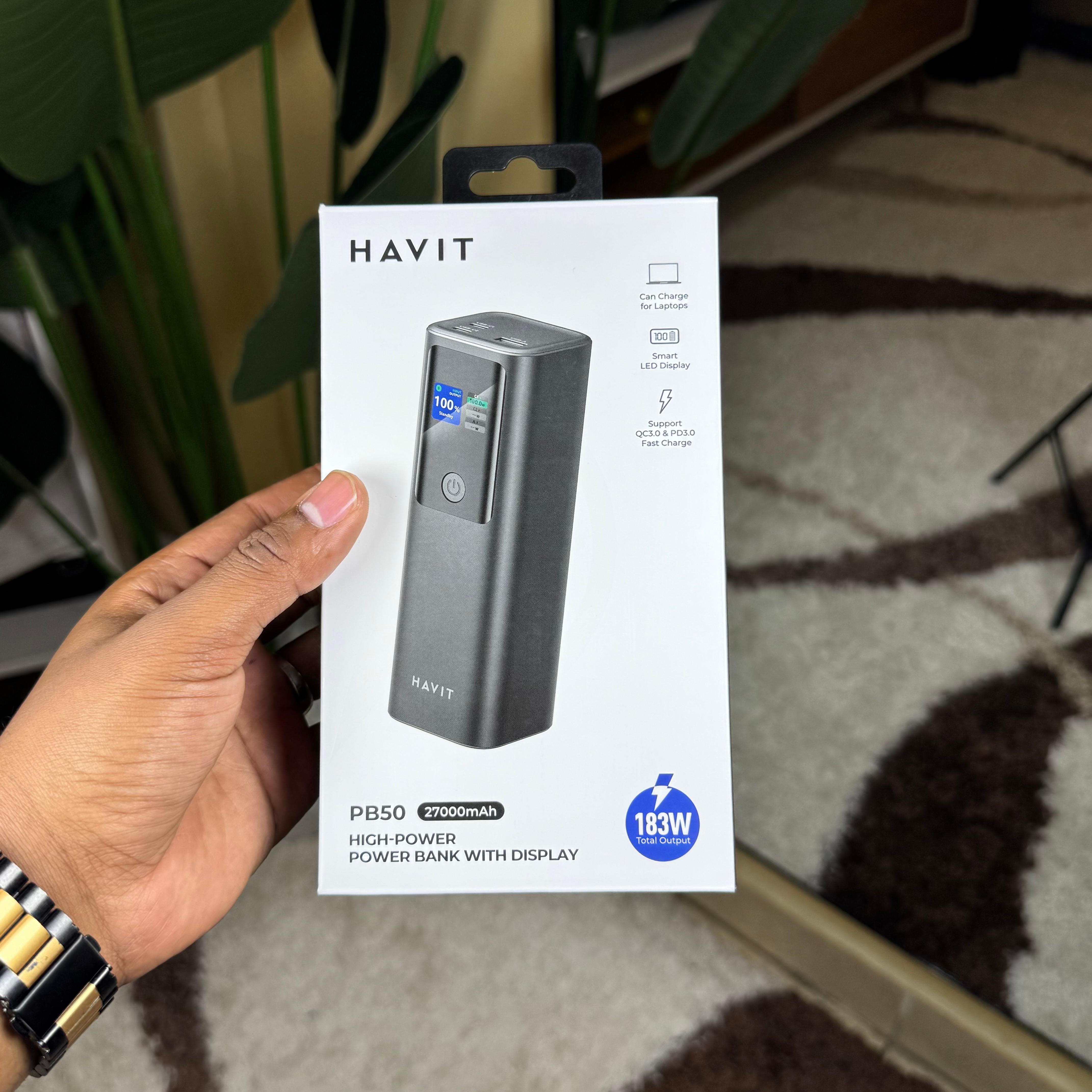 Havit HighPower 183W Laptop Charging Powerbank PB50 image 6