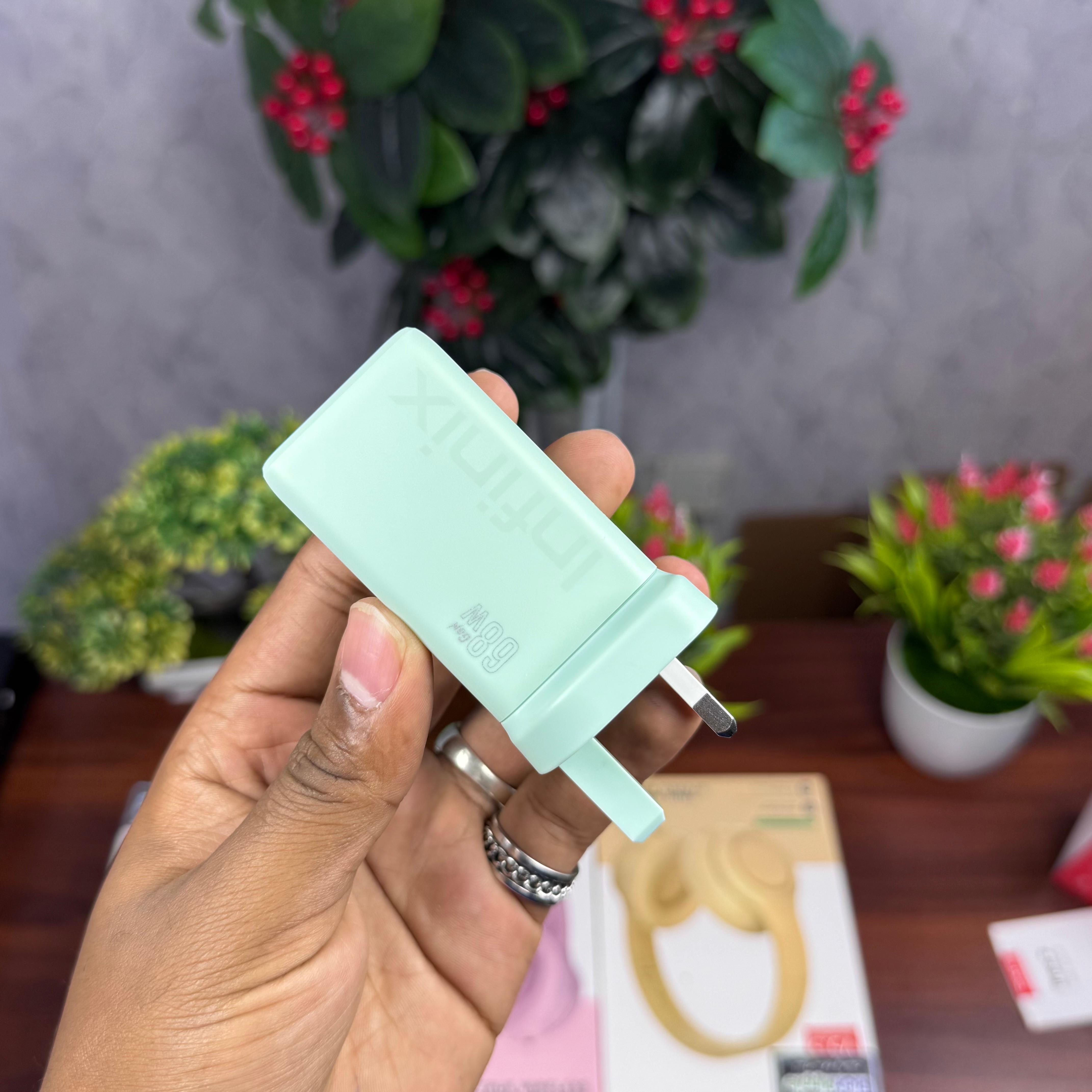 Infinix 68W GaN Fast Charger for Apple, Samsung, laptop image 2