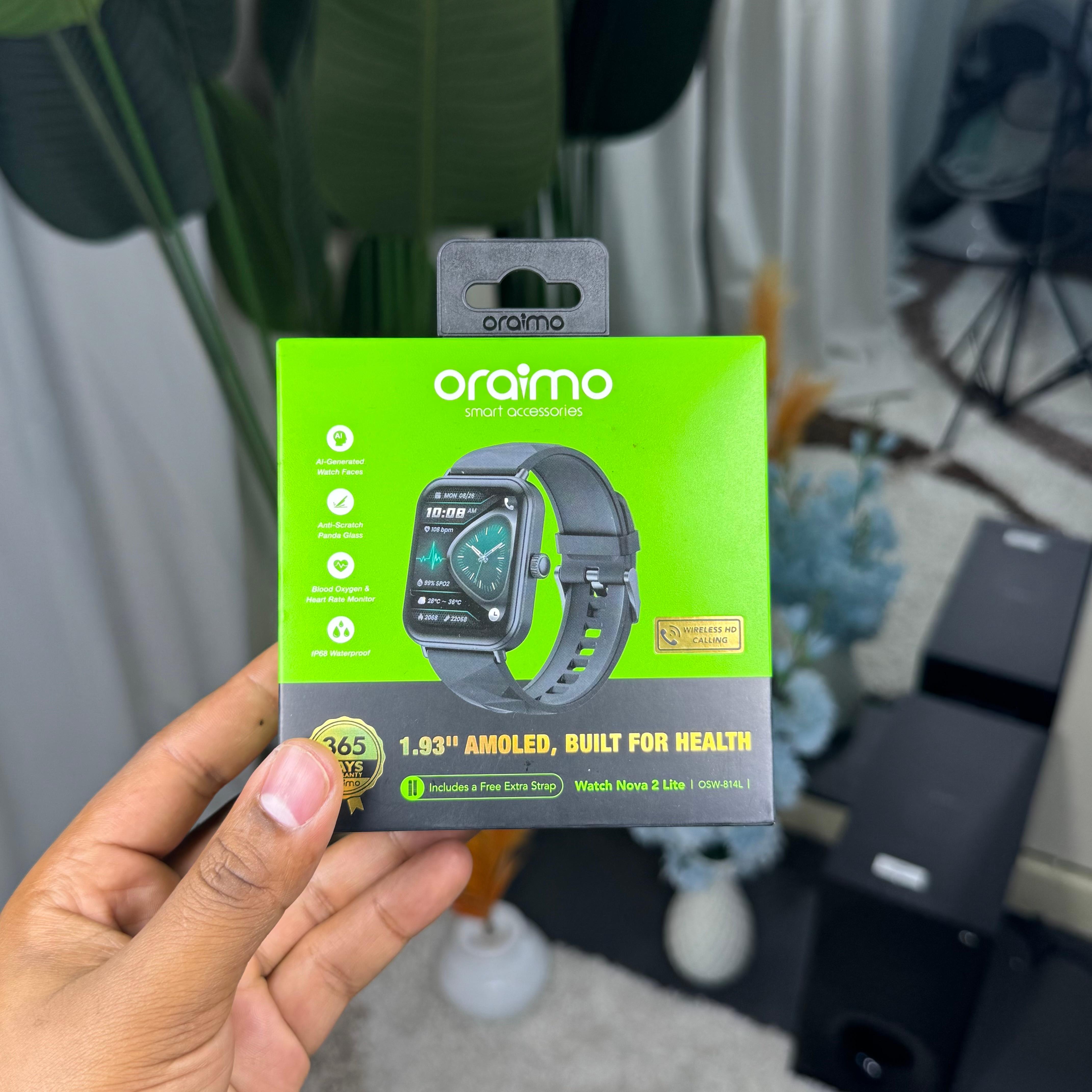 Oraimo Watch Nova 2 Lite 1.93 Amoled Small Display Smartwatch image 5