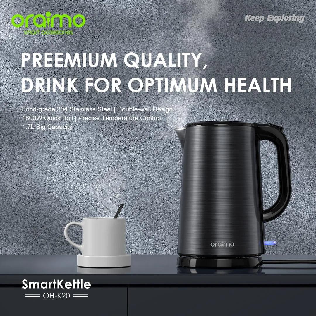 Oraimo Smart Kettle 1.7L Full Metal Liner Kettle image 2
