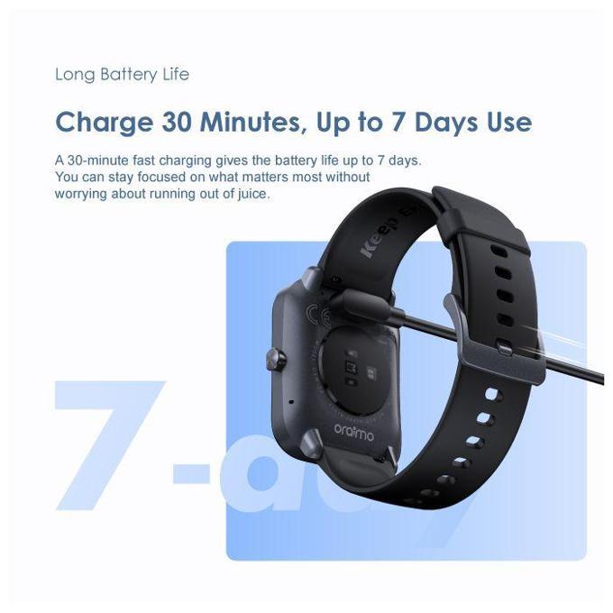 Oraimo Watch 3 Pro 1.83'' LCD IP68 Smart Watch image 3