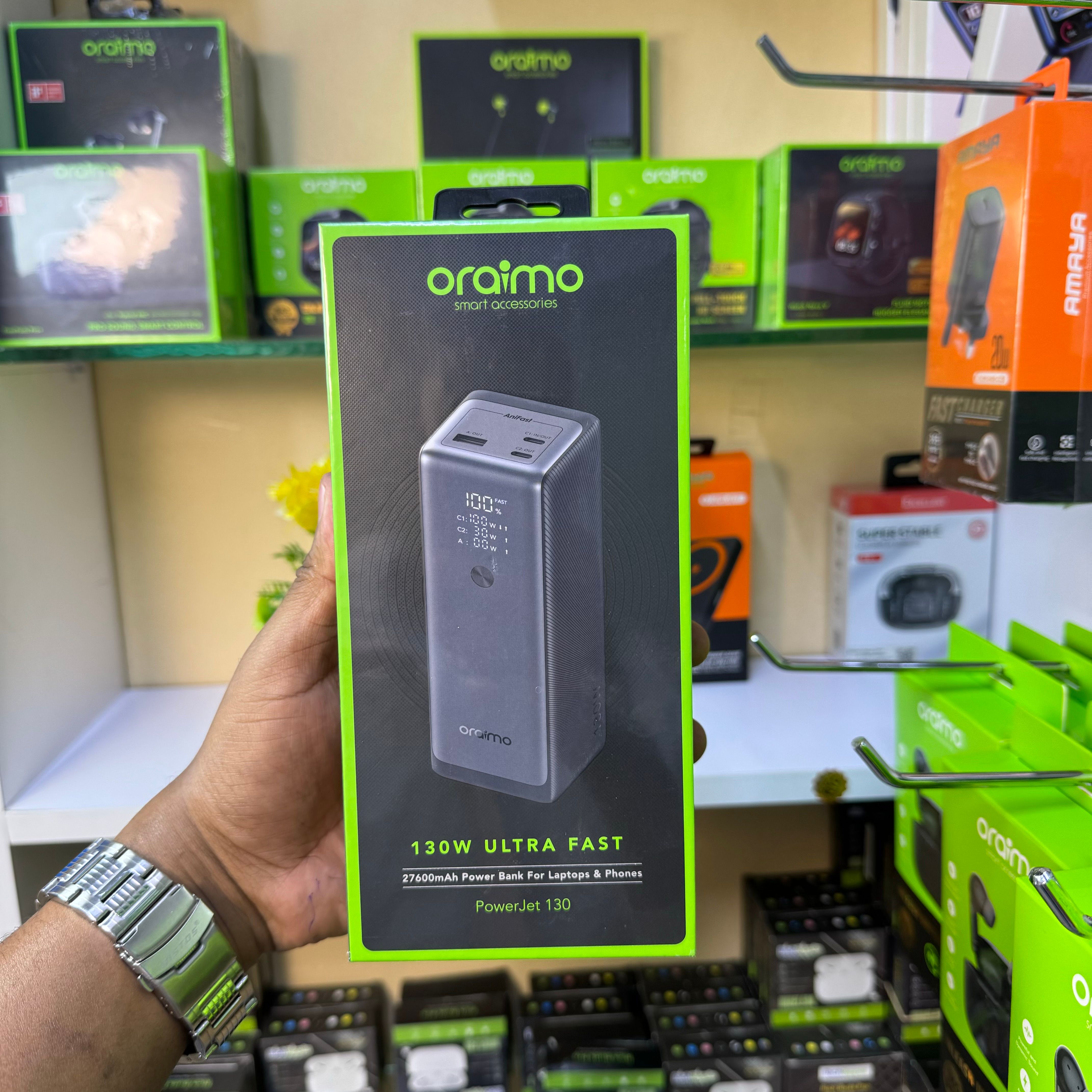 Oraimo laptop and phone charging powerbank