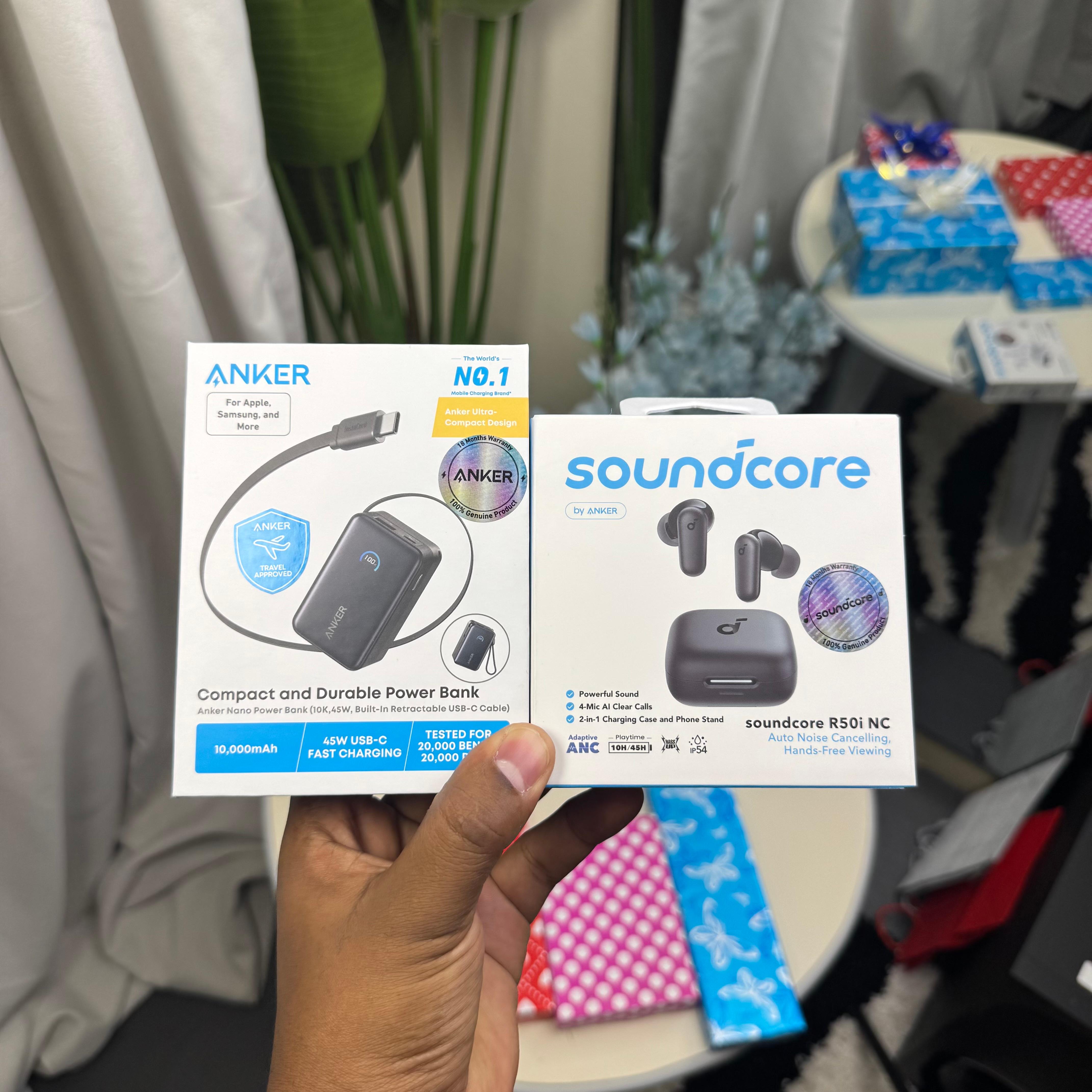 Soundcore R50I NC + Anker Nano 45W 10,000mAh Classic Gift Package