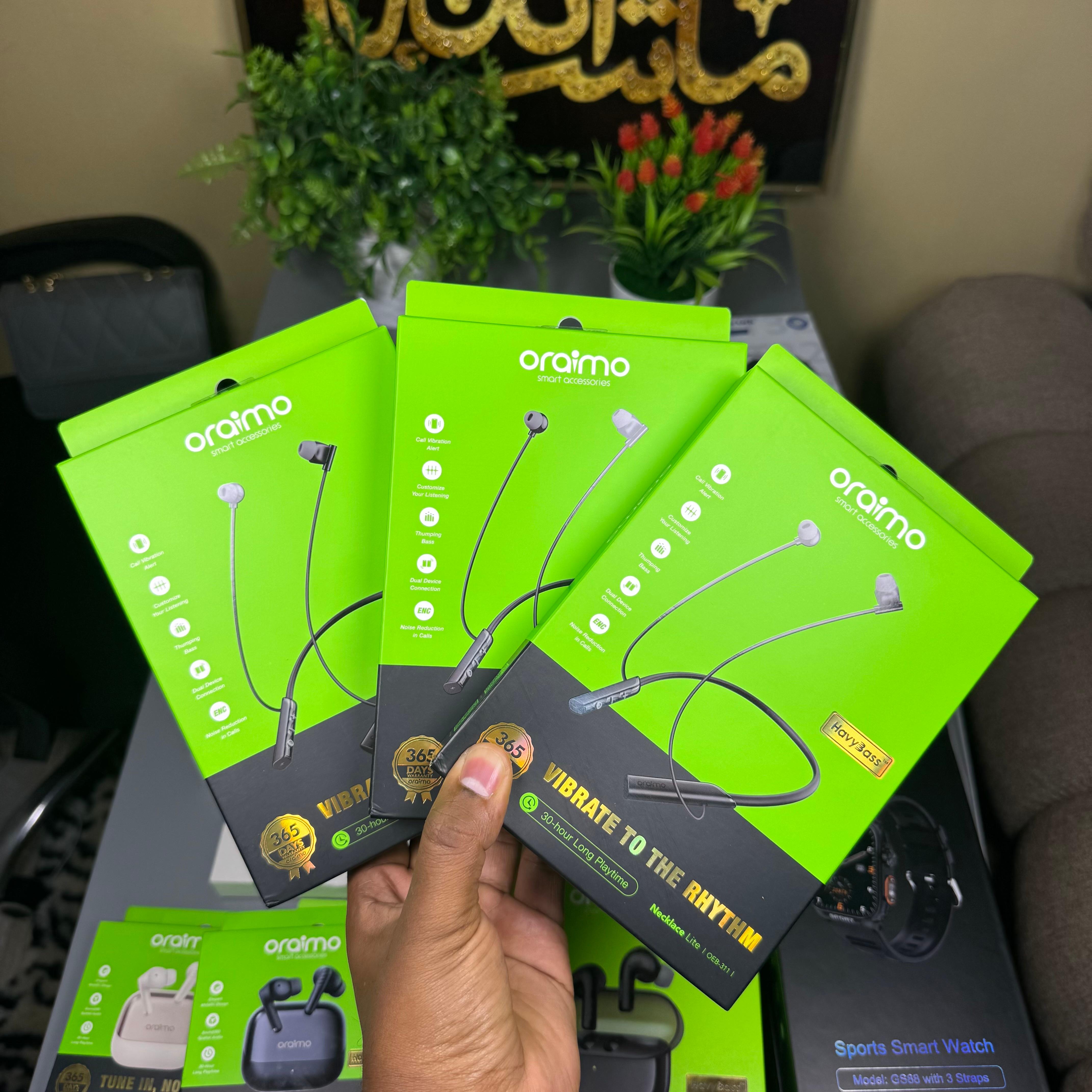 Oraimo Necklace lite 30Hours Playtime Vibrate on calls image 6