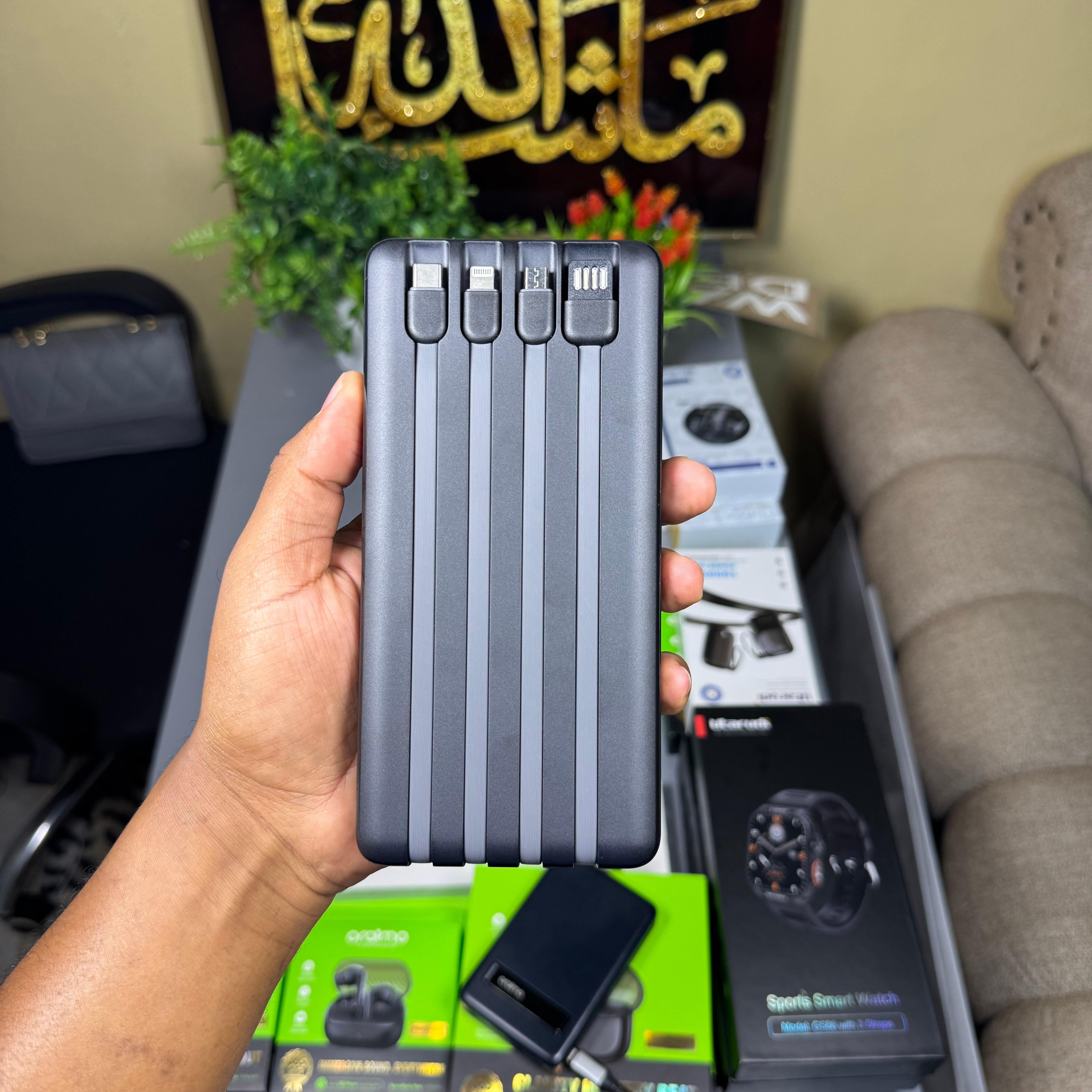 Oraimo Traveler Link 20 20000mAh Powerbank with attached cables image 3