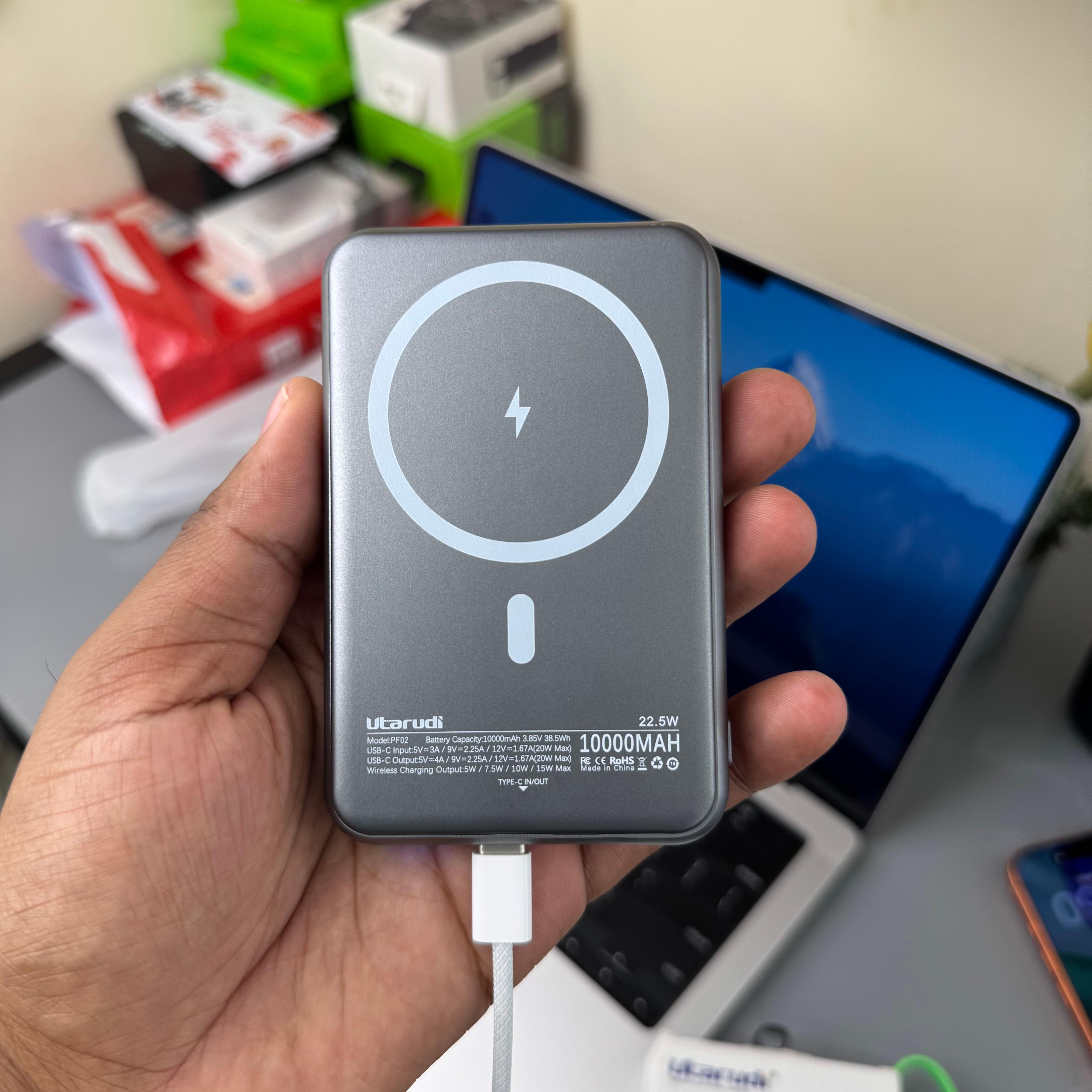 Utarudi 22.5W Powerbank with Wireless Charging Support image 2