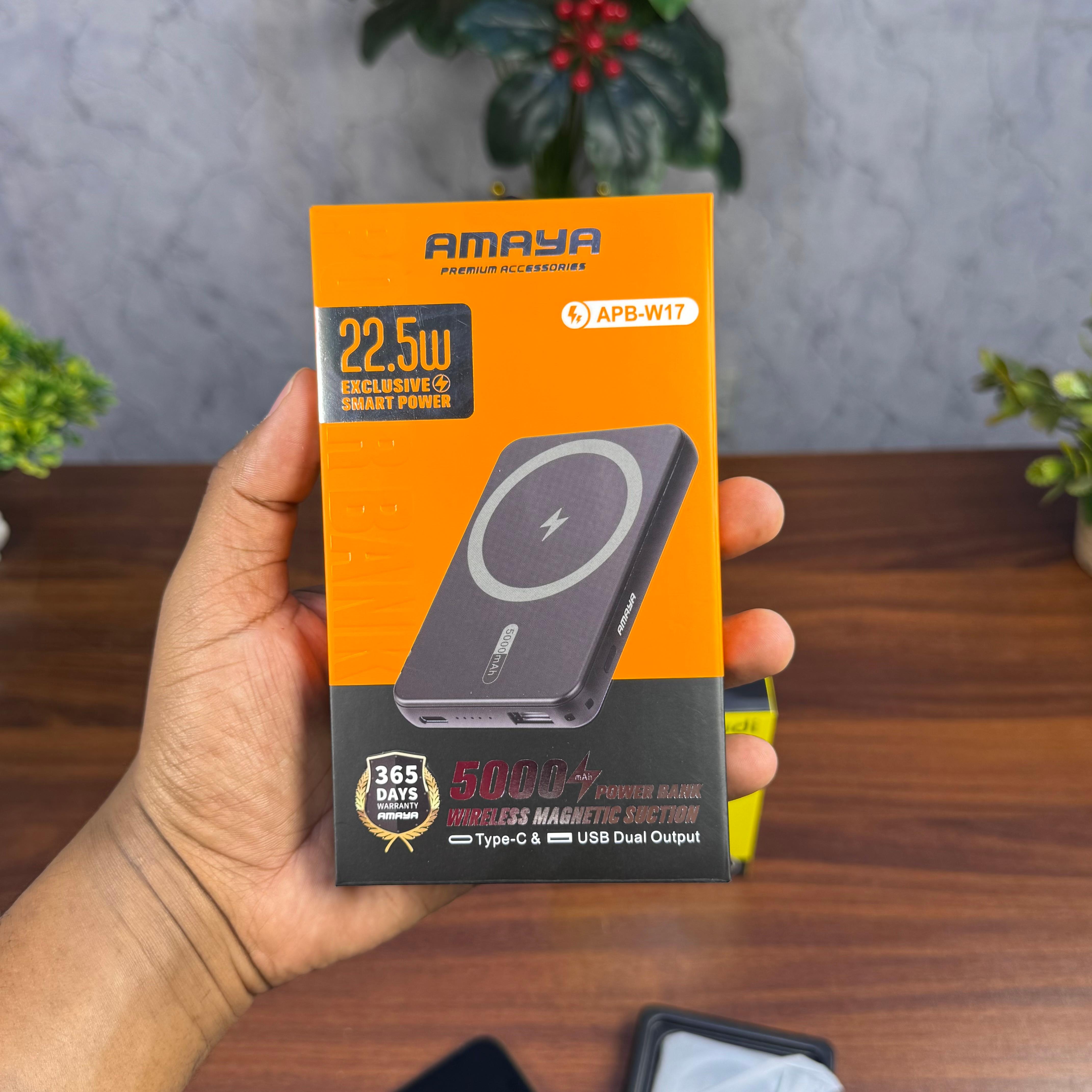 Amaya 5000mAh Magnetic Wireless Powerbank image 2