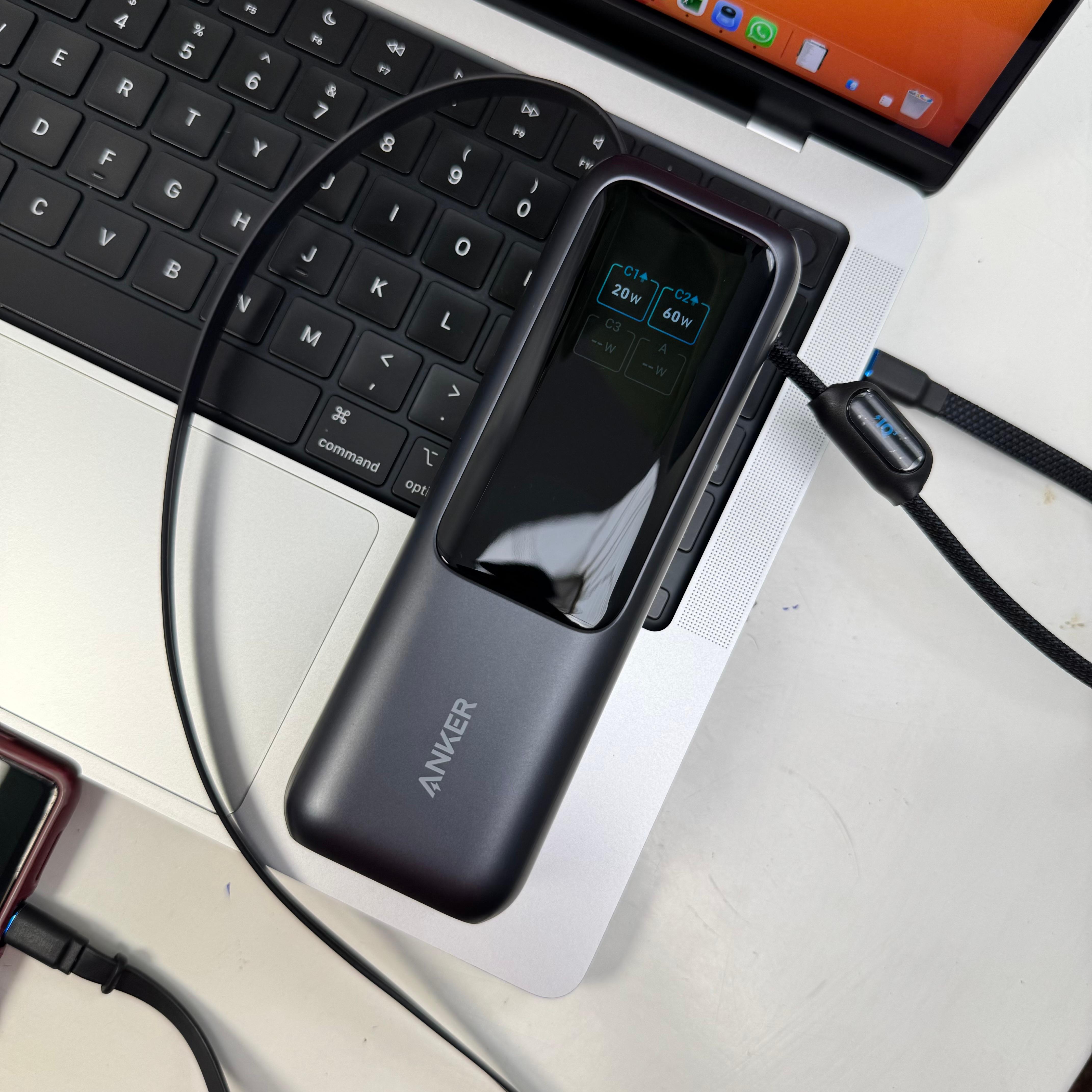 Anker Laptop Power Bank (25K, 165W, Built-In and Retractable Cables) image 2
