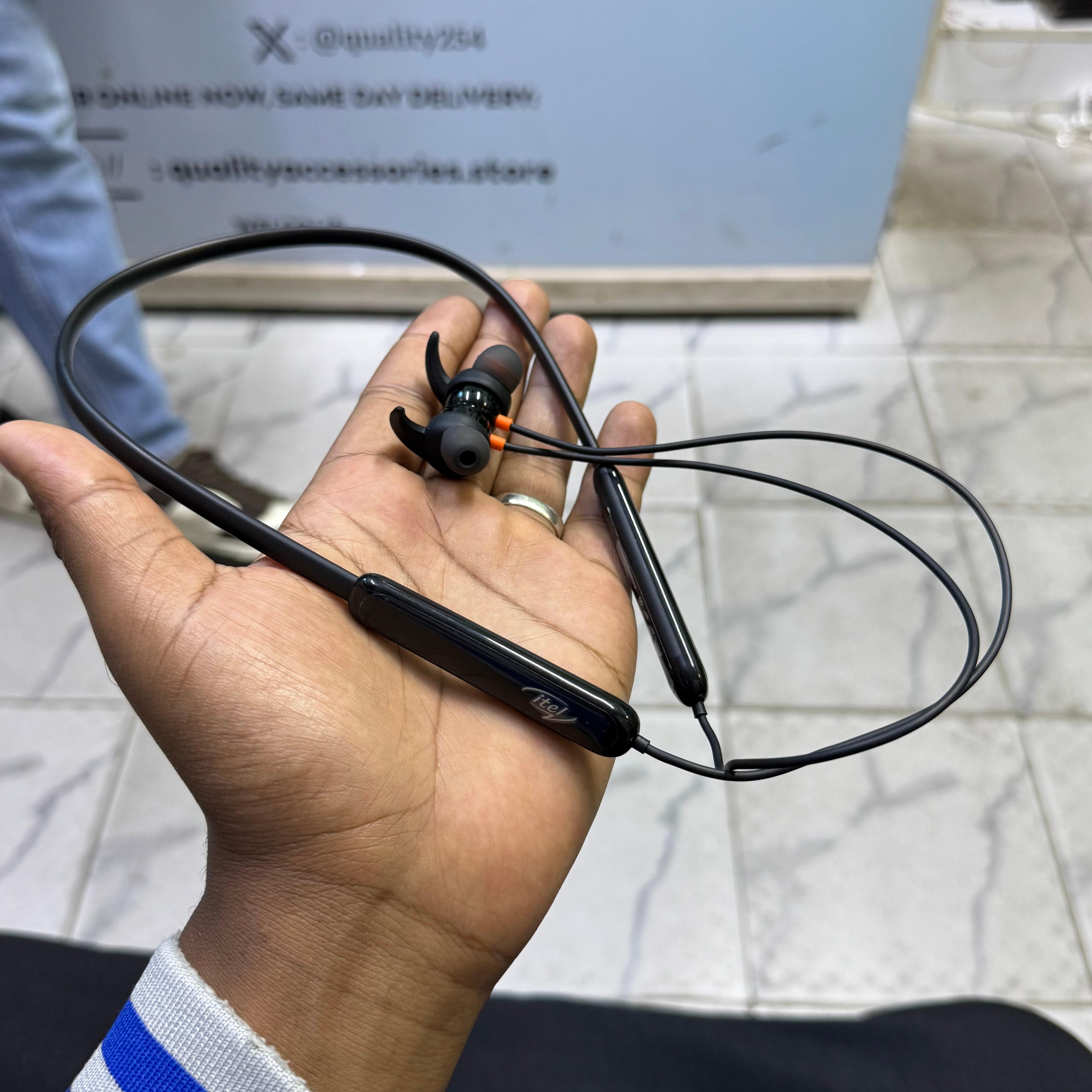 Itel Wireless Neckband with 12 Hour Playback image 2