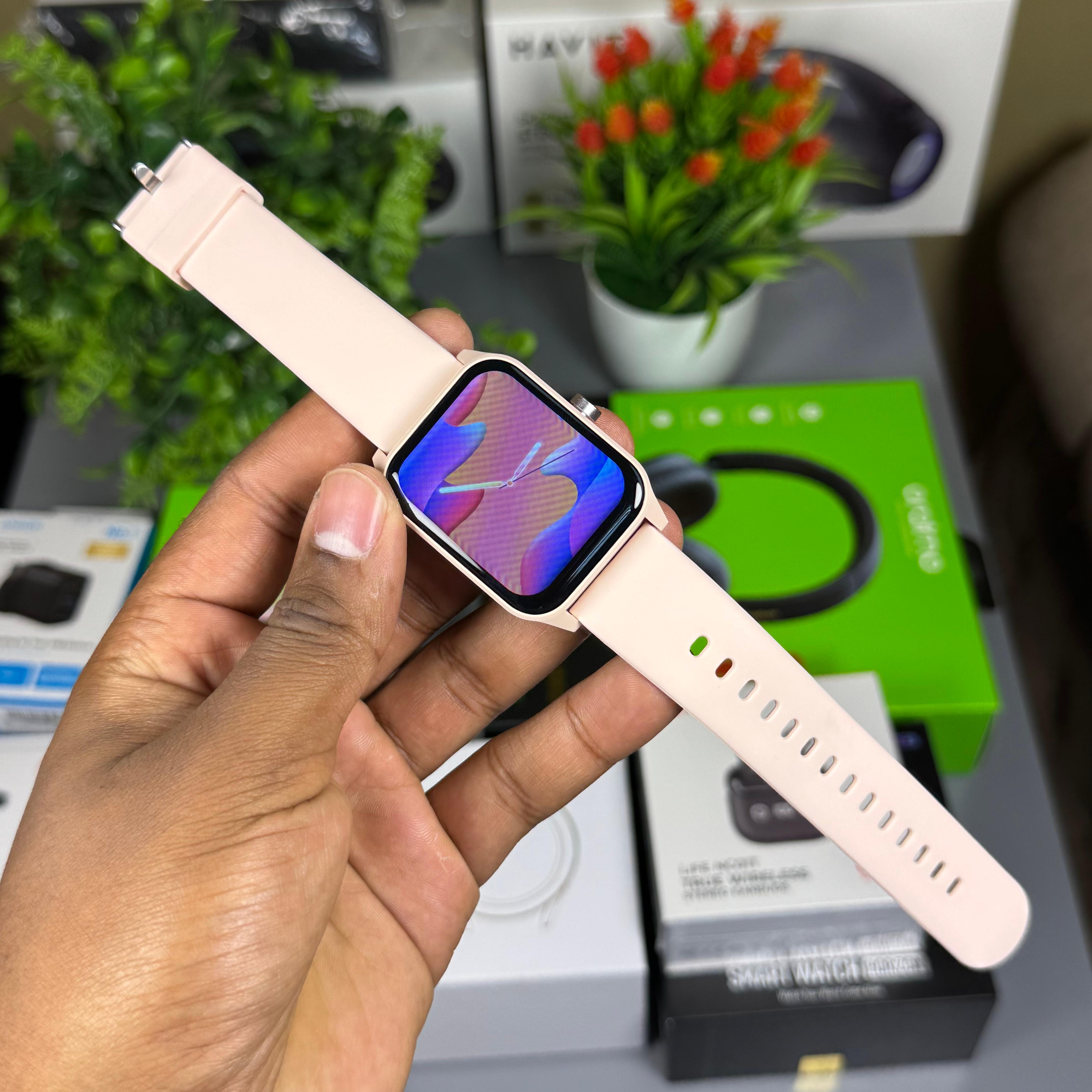 Havit M9052 Small Cute Ladies Smartwatch Pink image 3