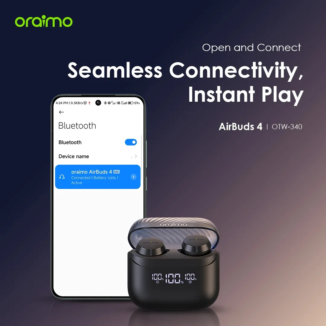 Oraimo AirBuds 4 ENC True Wireless Earbuds image 8