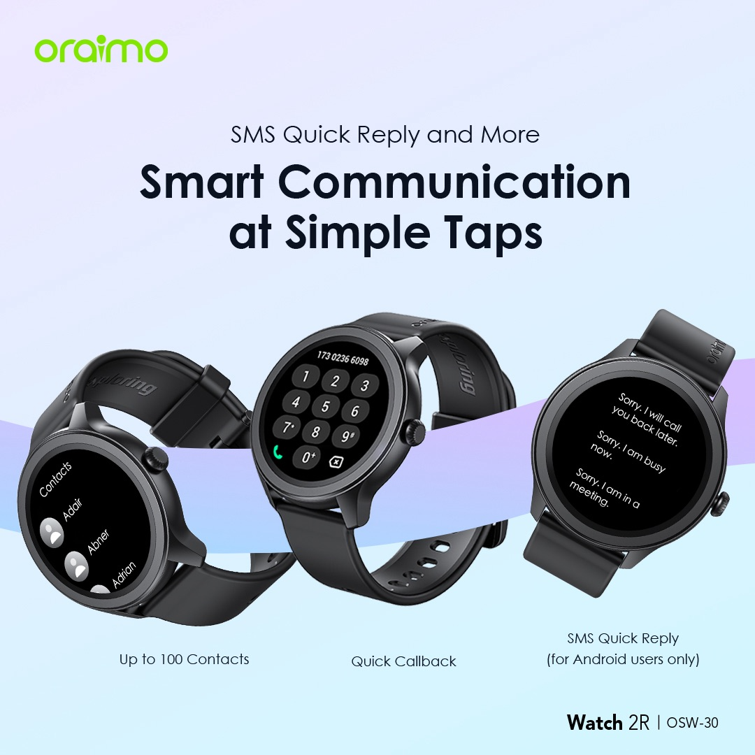 Oraimo Watch 2R 1.39" TFT IP68 Smart Watch image 6