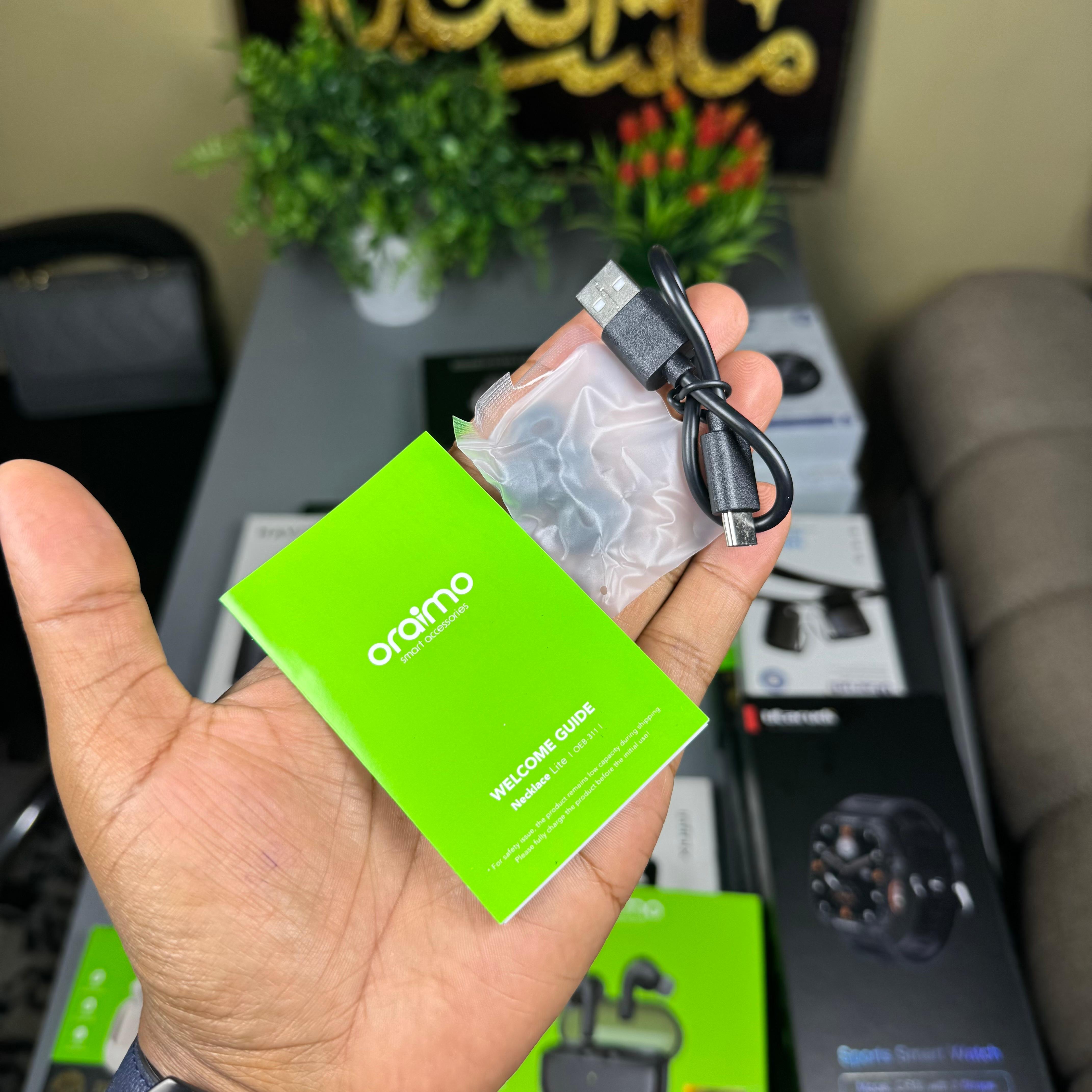 Oraimo Necklace lite 30Hours Playtime Vibrate on calls image 4