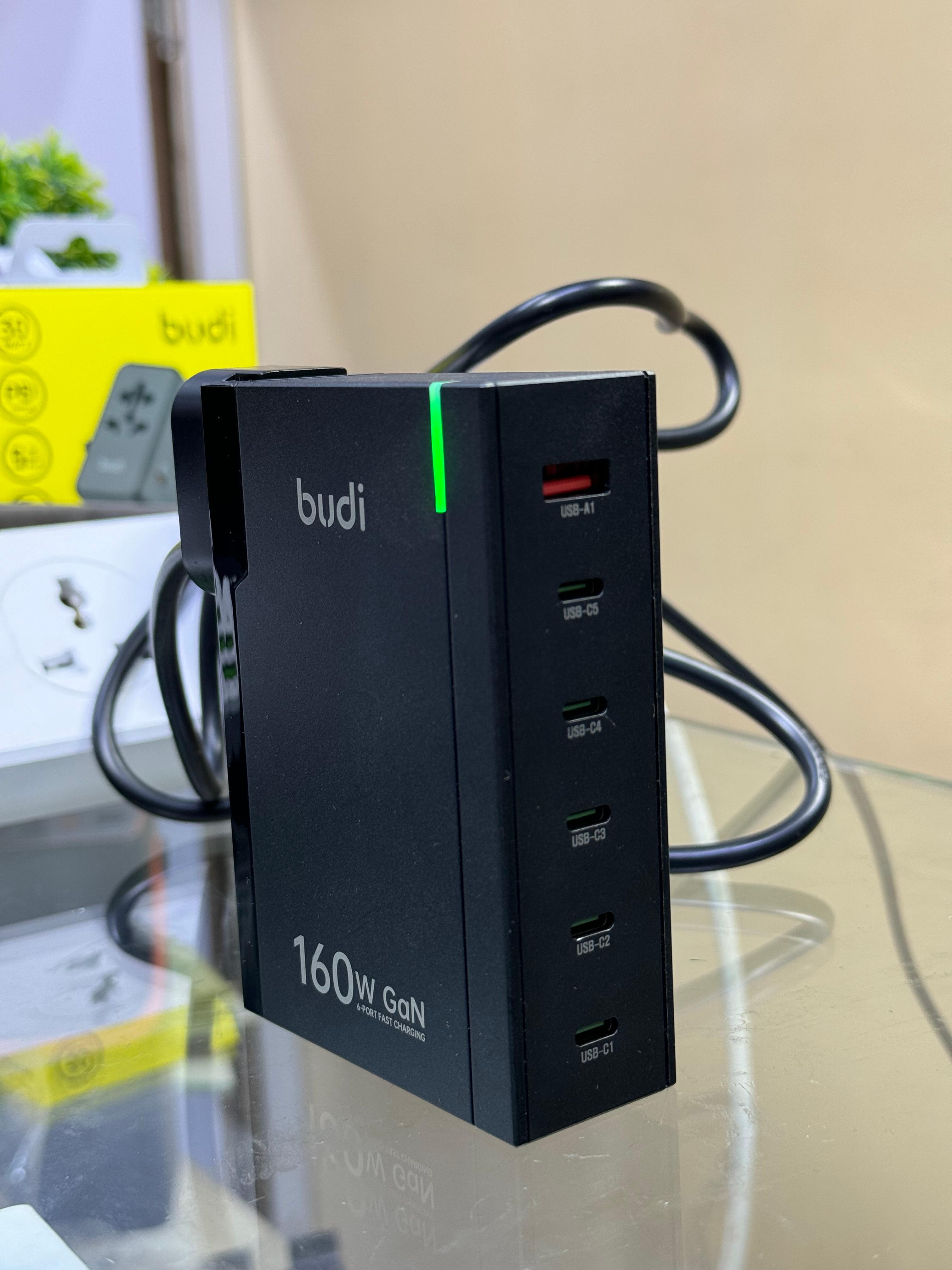 Budi 160W 6 Ports Global Super fast charger image 4