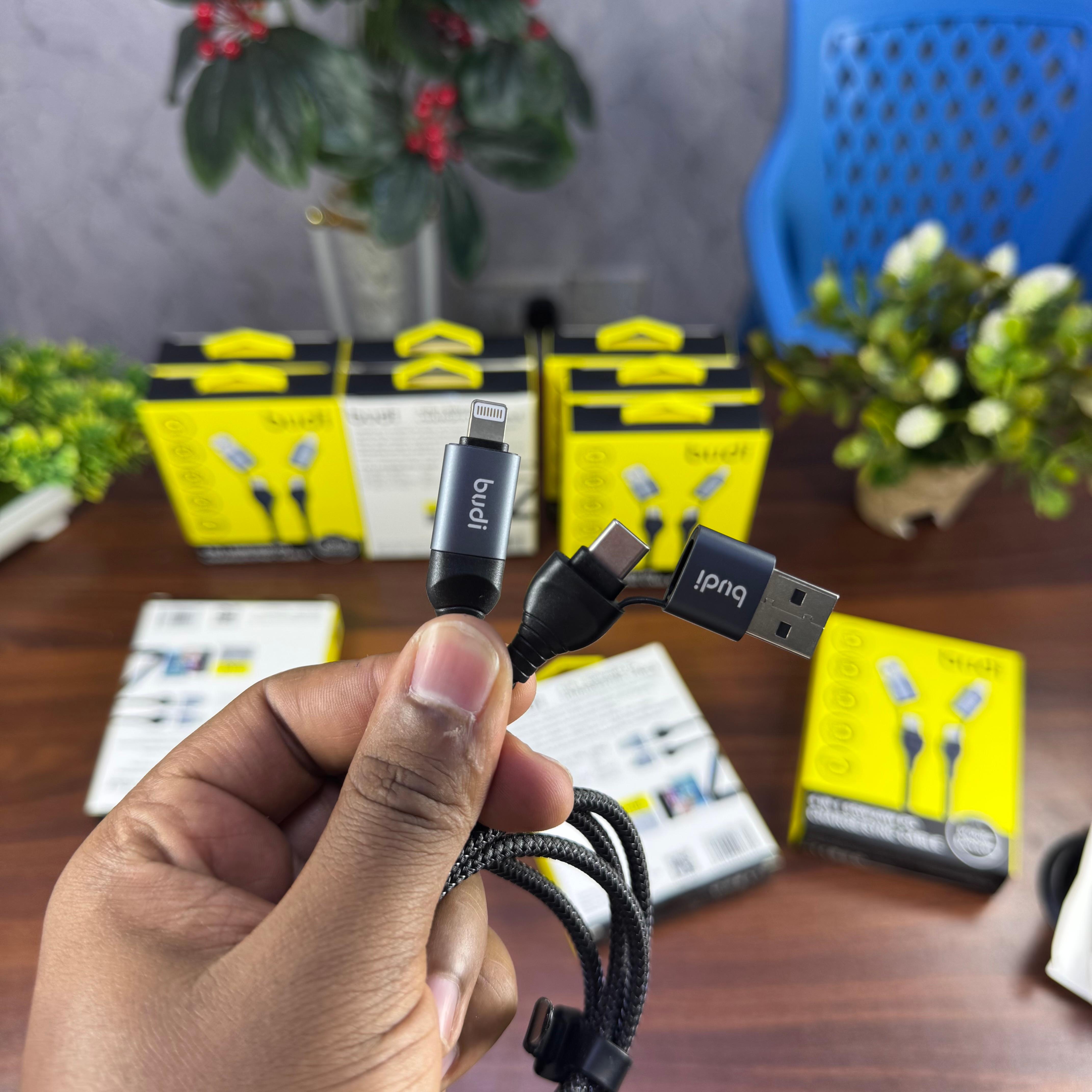 Budi 4 in 1 Fast Charging Multifunctional Cable image 5