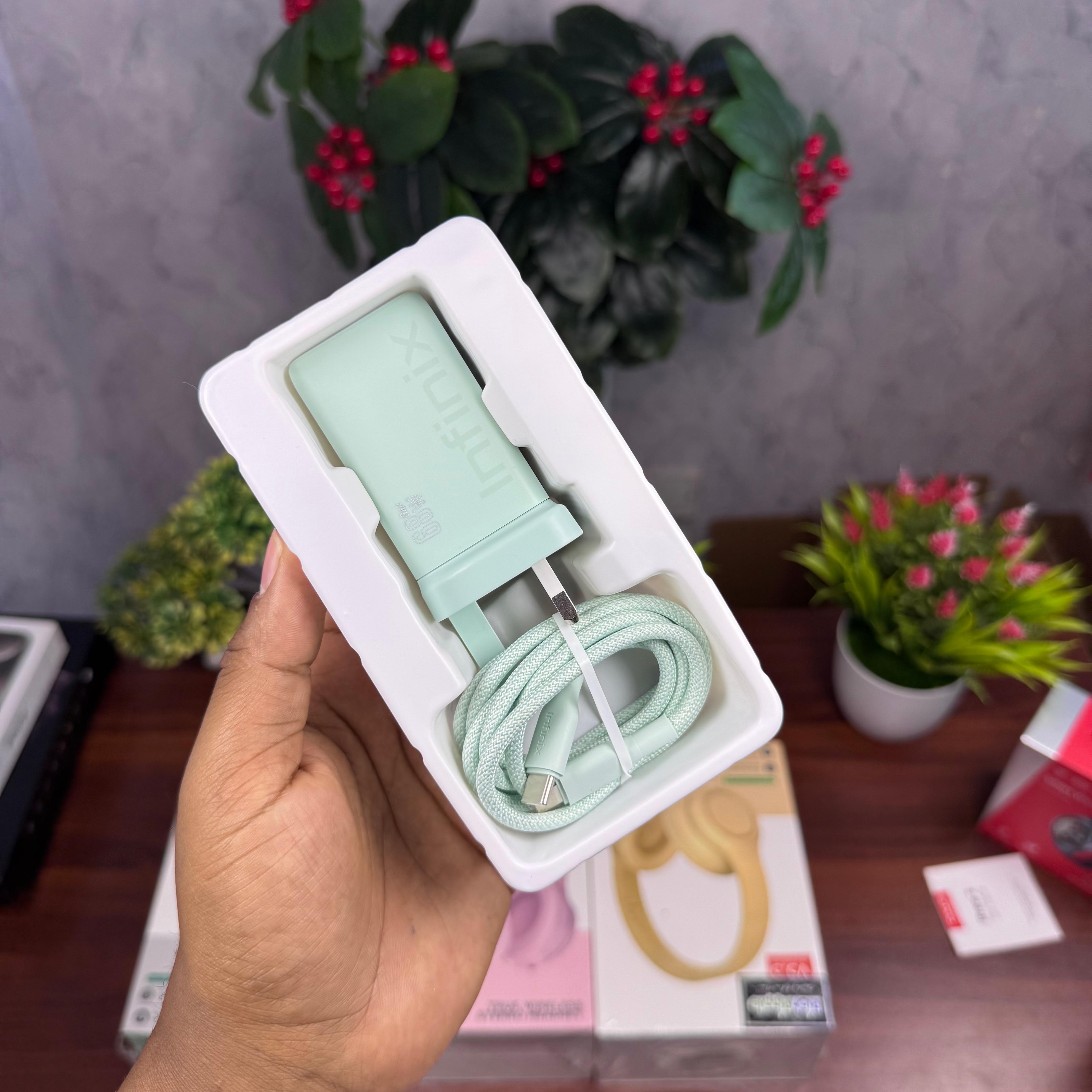 Infinix 68W GaN Fast Charger for Apple, Samsung, laptop image 5