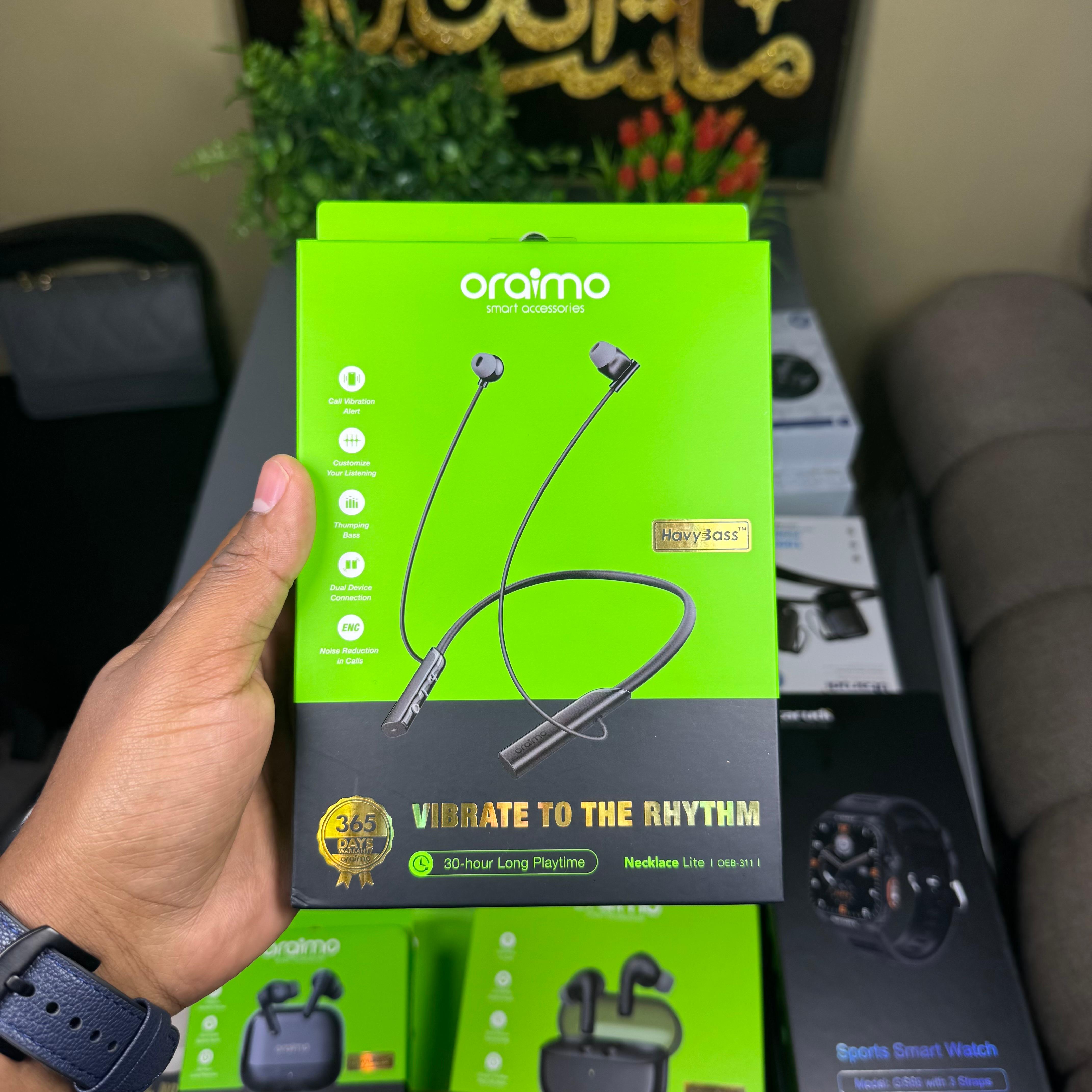Oraimo Necklace lite 30Hours Playtime Vibrate on calls image 5