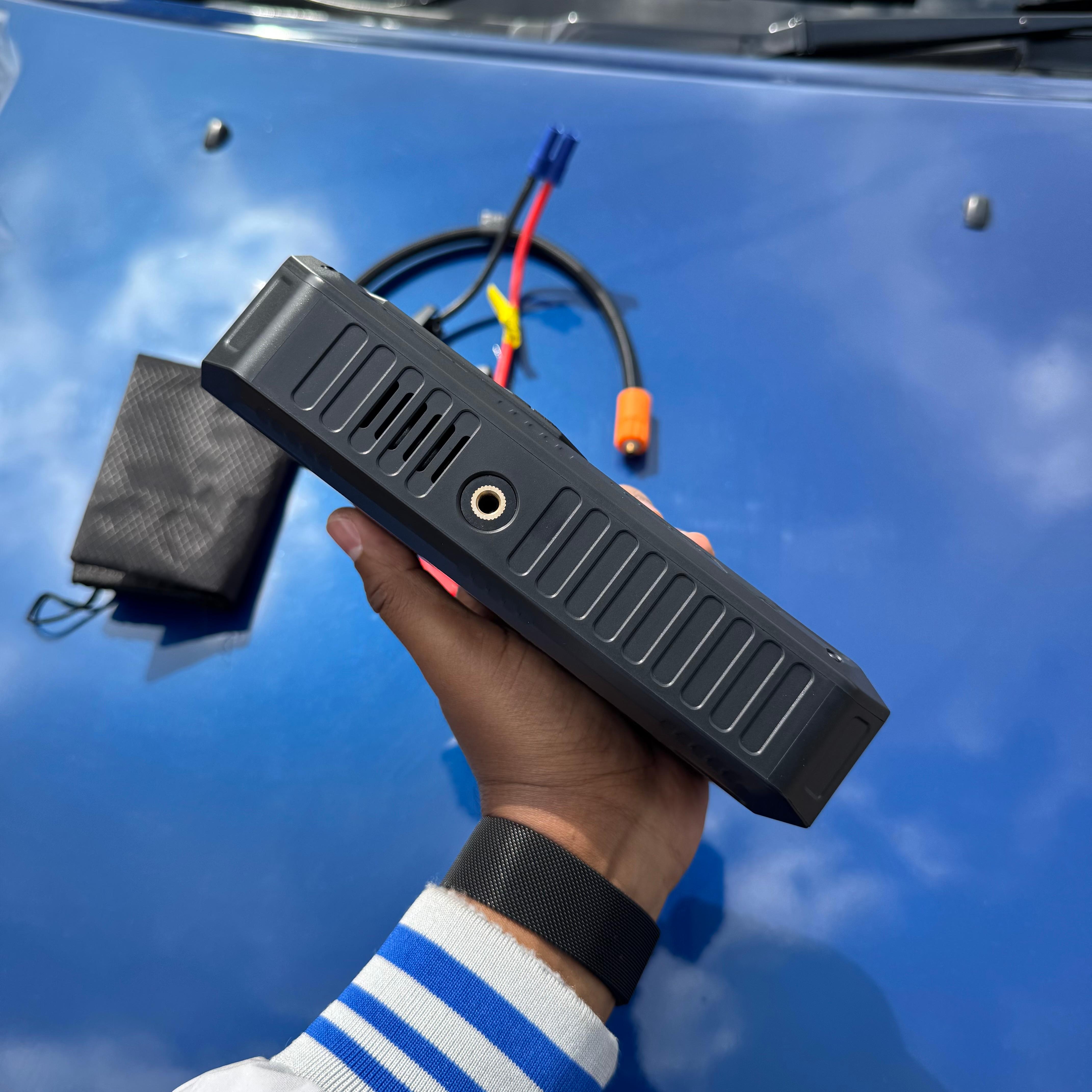 Tire Inflator Portable Air Compressor  & Car Jump Starter With Powerbank and Led Light image 6