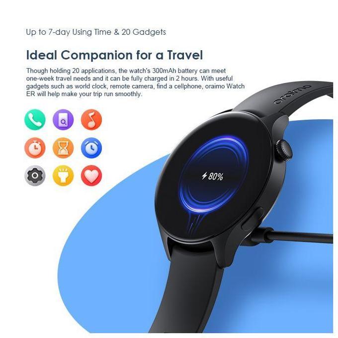 Oraimo Watch ER 1.43'' AMOLED IP68 Smart Watch image 4