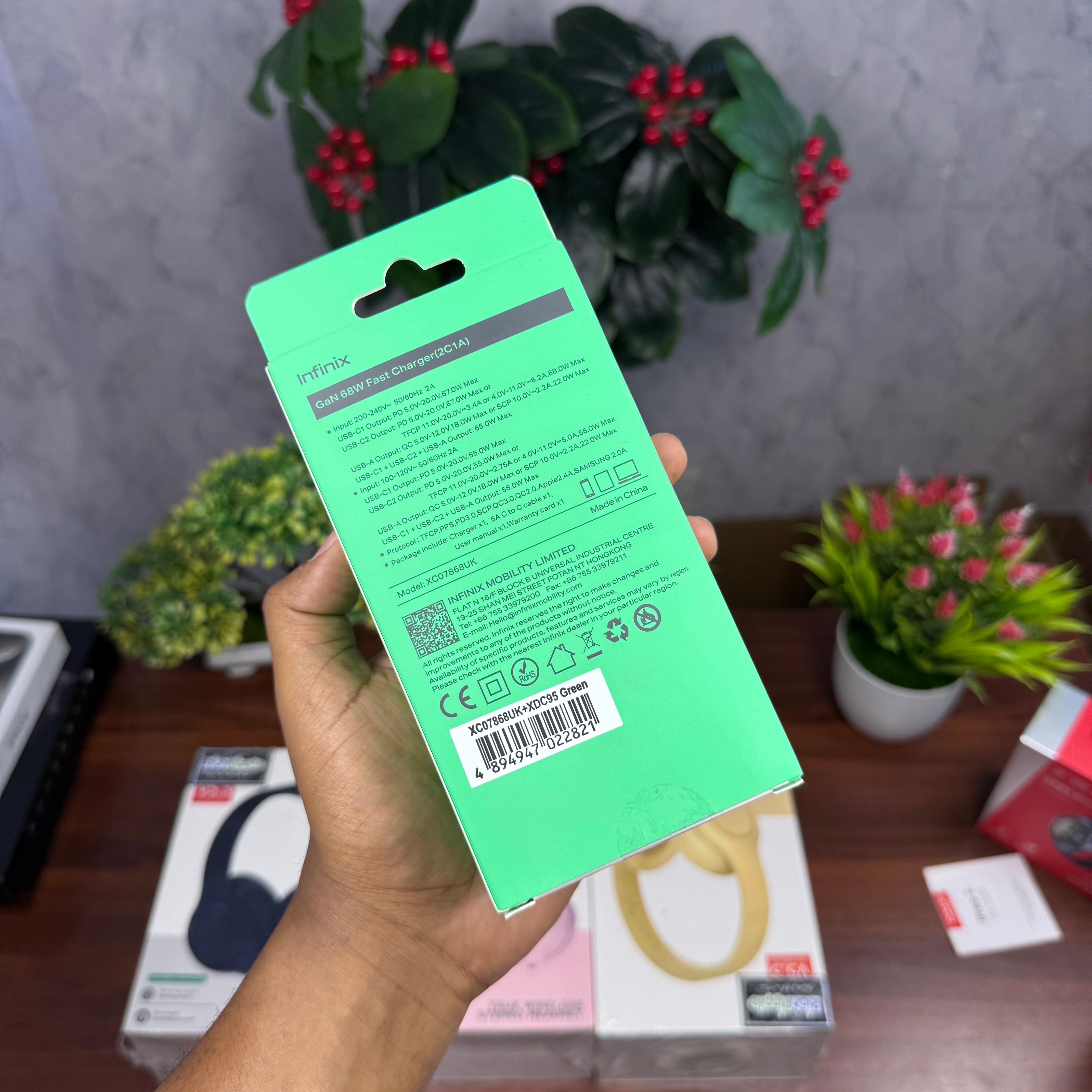 Infinix 68W GaN Fast Charger for Apple, Samsung, laptop image 7